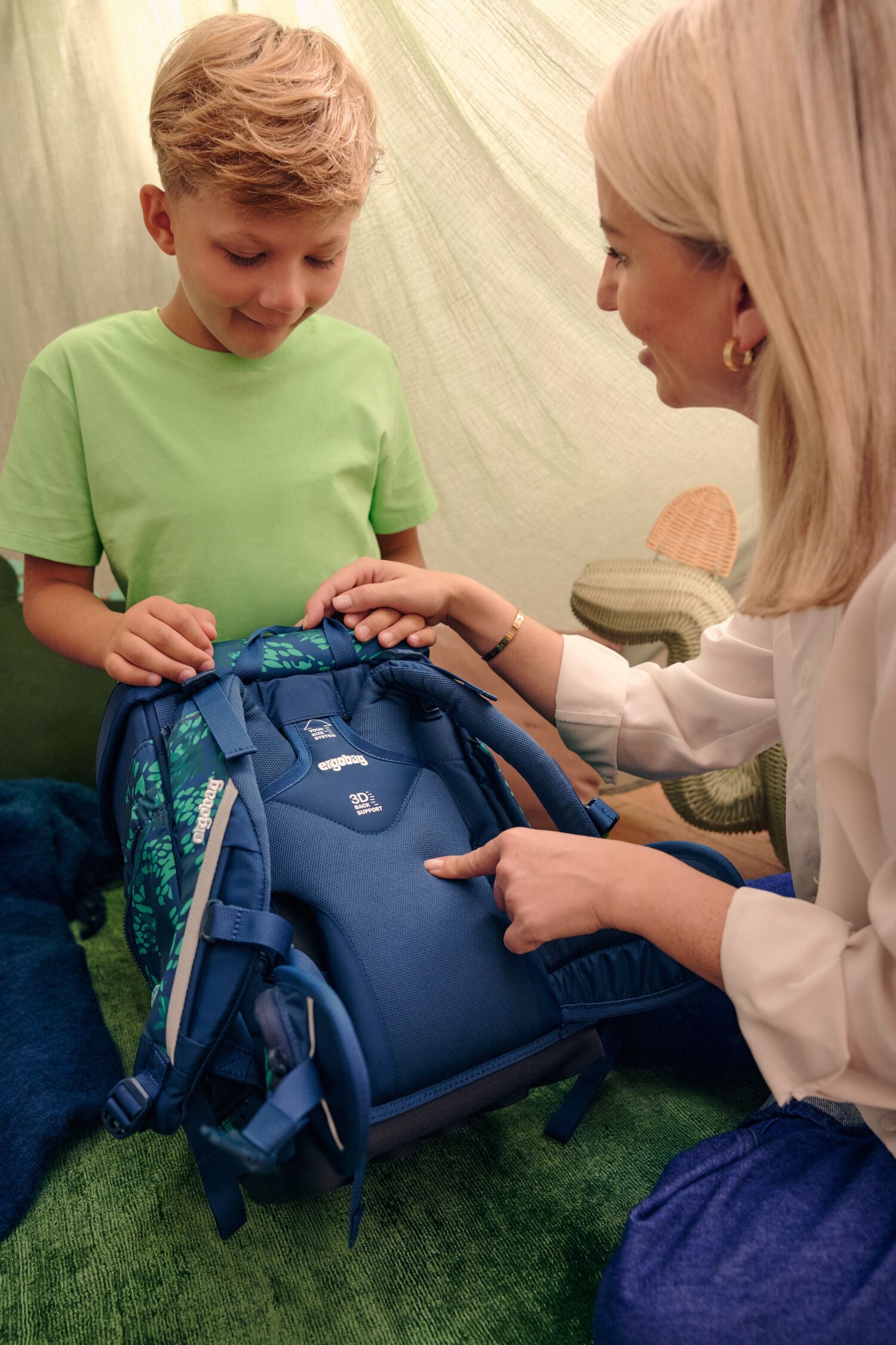Ergobag Cubo Schulranzen-Set, DrachenbezwingBär