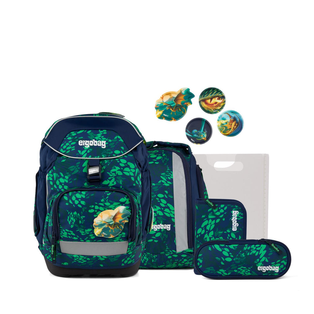Ergobag Pack Schulranzen-Set, DrachenbezwingBär