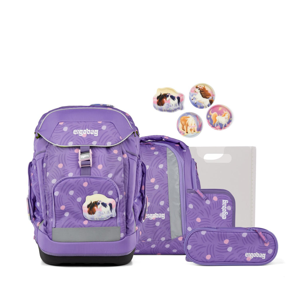 Ergobag Pack Schulranzen-Set, PonyBäradies