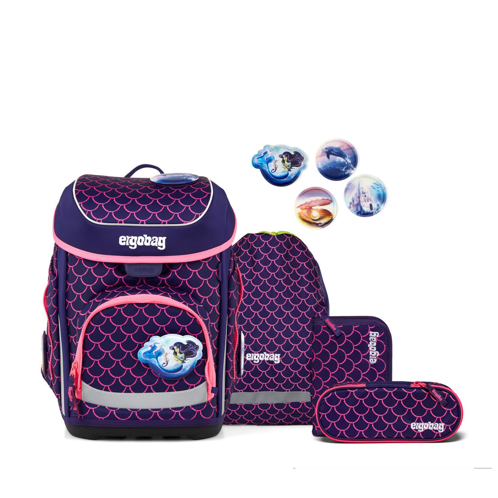 Ergobag Cubo Schulranzen-Set, PerlentauchBär
