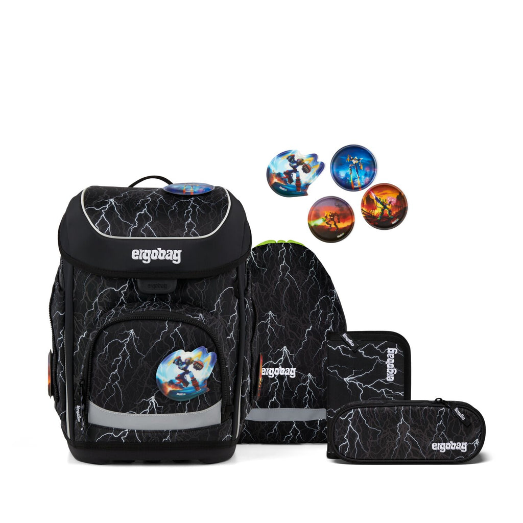 Ergobag Cubo Schulranzen-Set, Super ReflektBär
