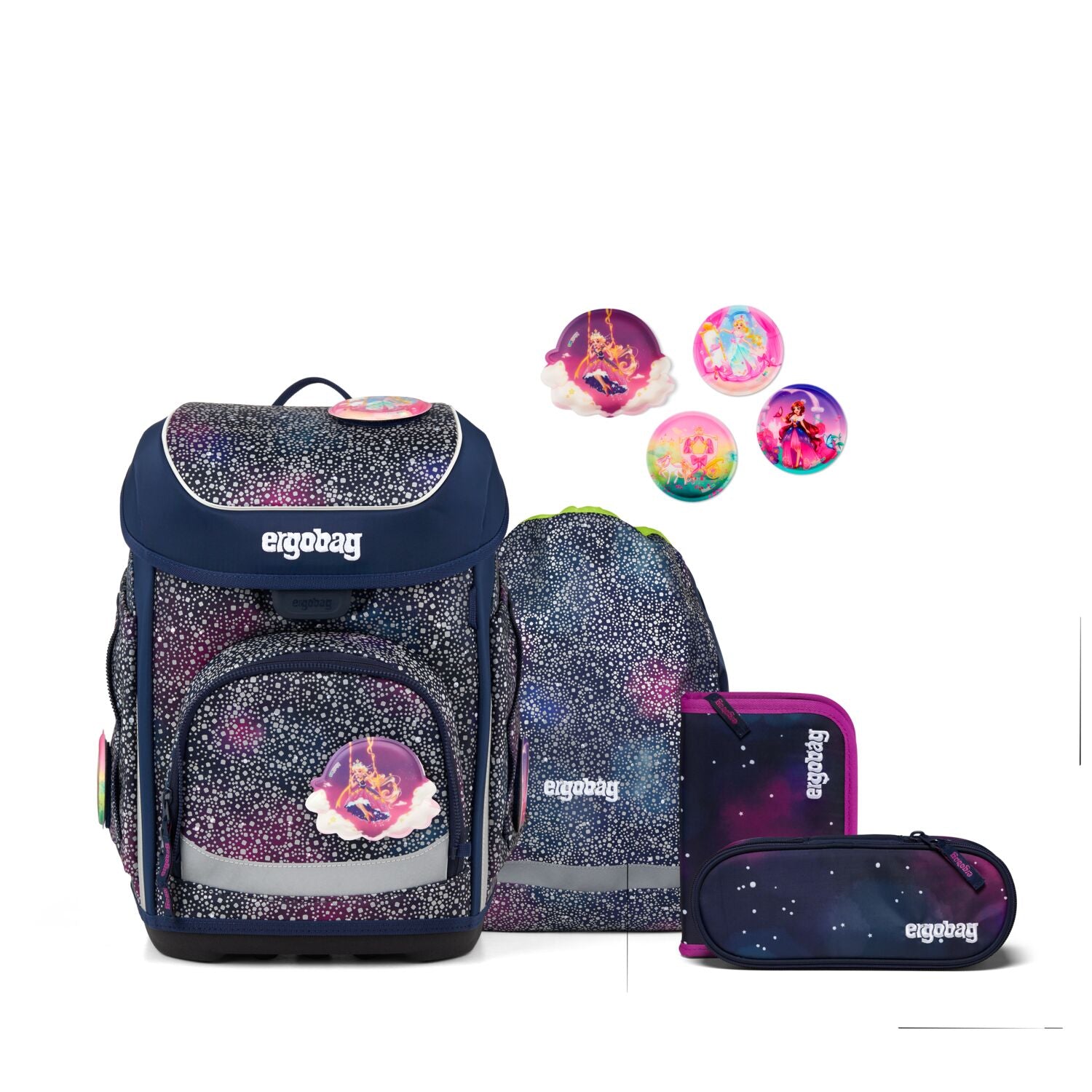 Ergobag Cubo Schulranzen-Set, Bärlaxy