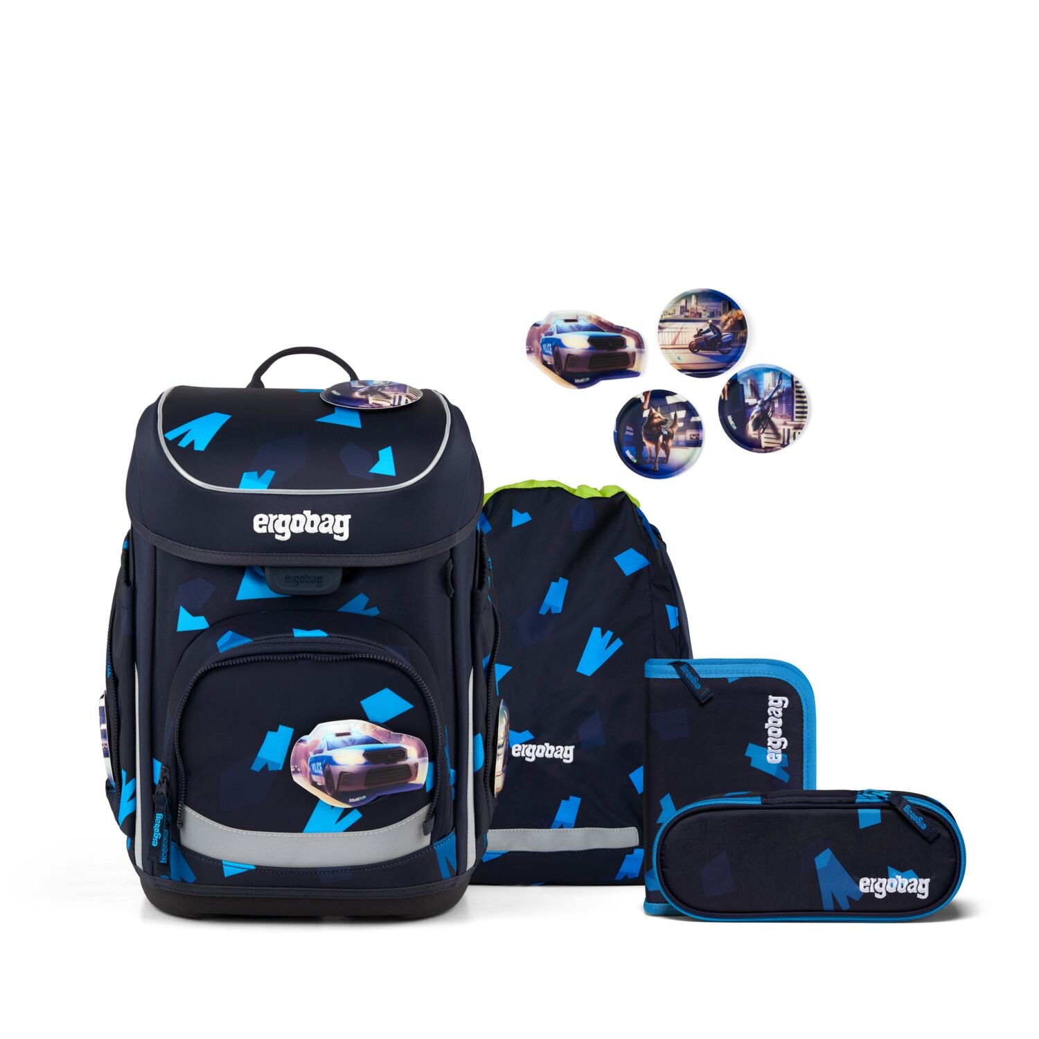 Ergobag Cubo Schulranzen-Set, VerfolgBärjagd