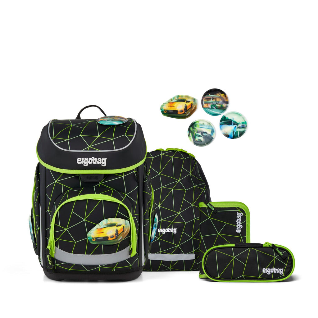 Ergobag Cubo Schulranzen-Set, CyBär Race