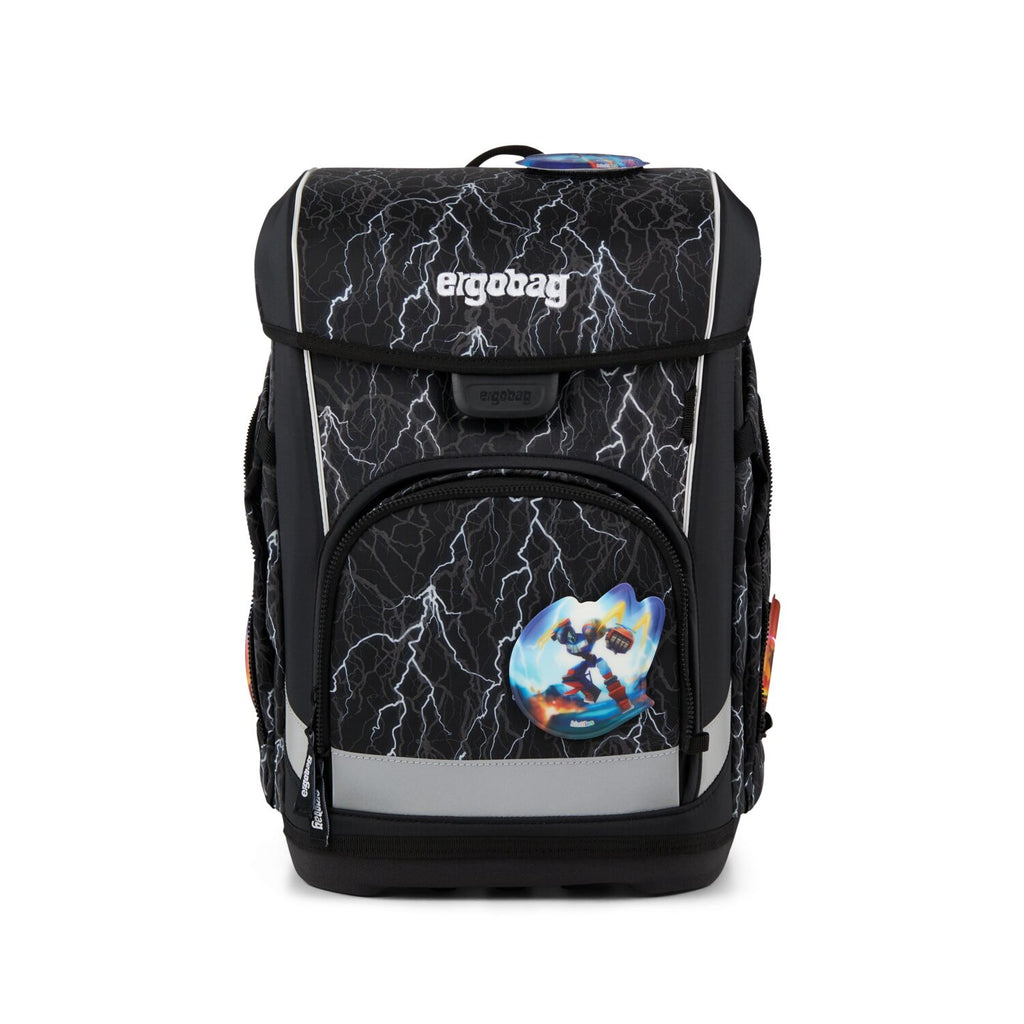 Ergobag Cubo light Schulranzen-Set, Super ReflektBär