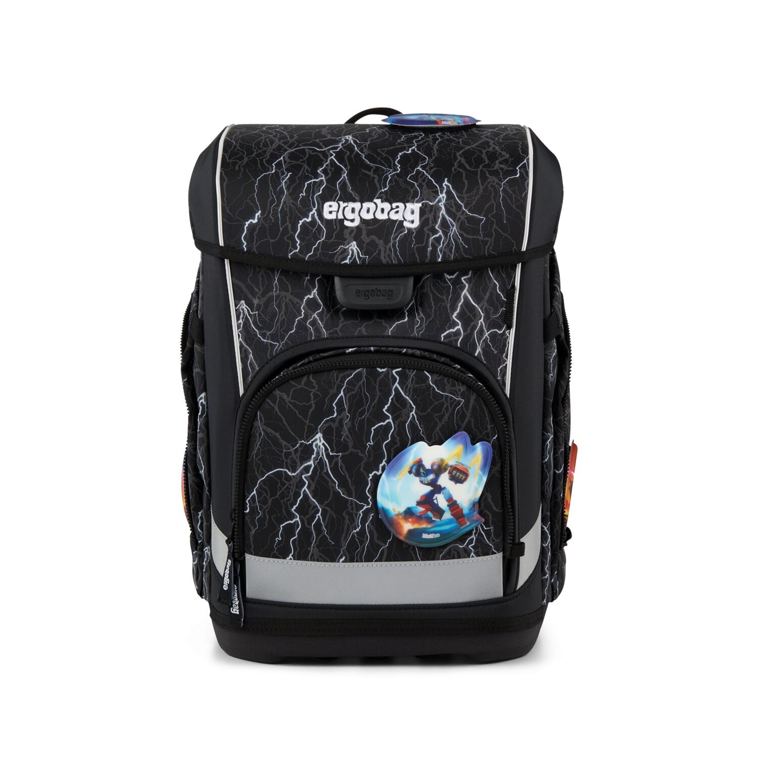 Ergobag Cubo light Schulranzen-Set, Super ReflektBär