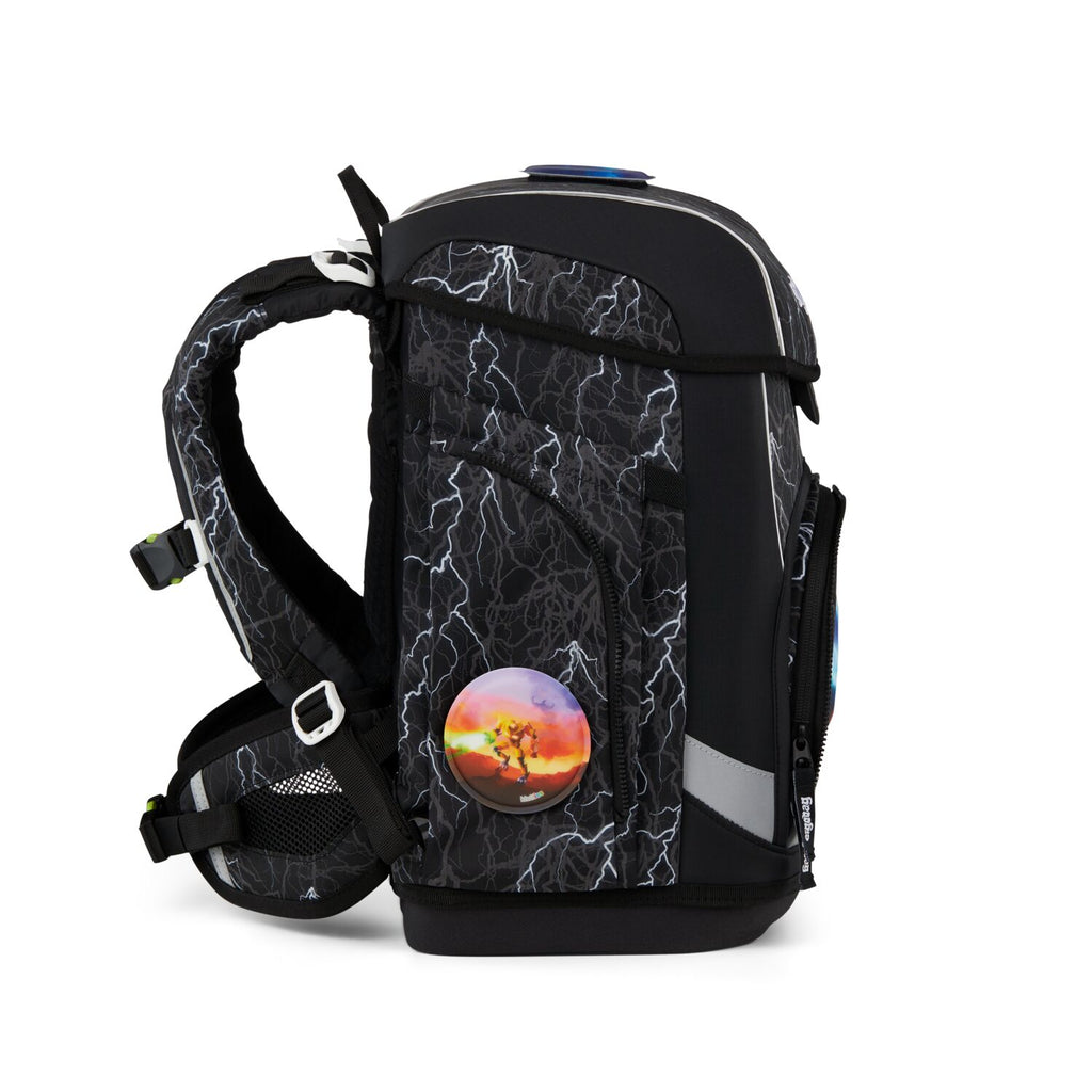 Ergobag Cubo light Schulranzen-Set, Super ReflektBär