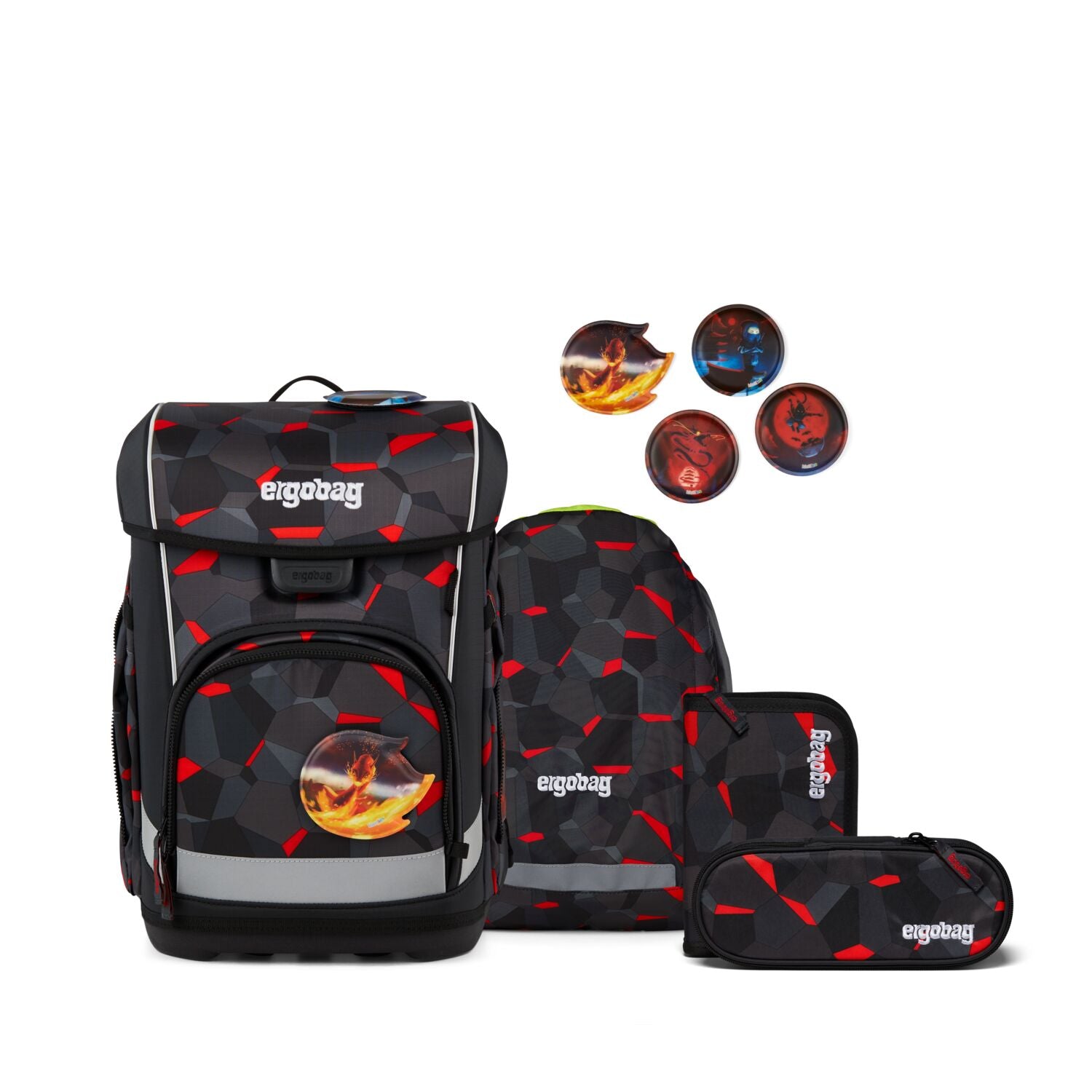 Ergobag Cubo light Schulranzen-Set, TaekBärdo