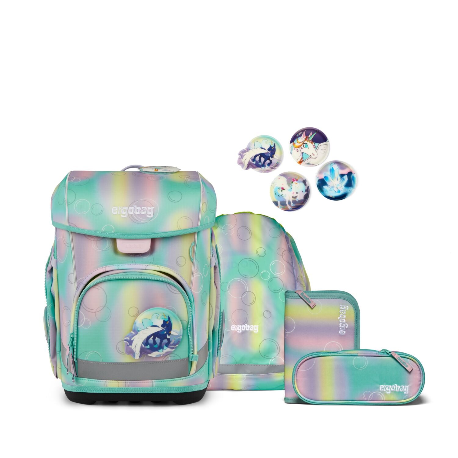 Ergobag Cubo light Schulranzen-Set, ZauBärwelt