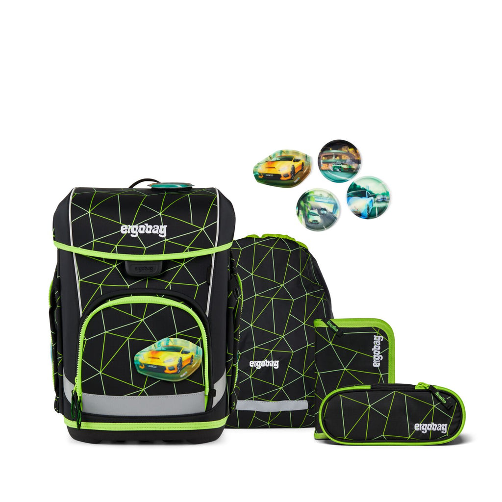 Ergobag Cubo light Schulranzen-Set, CyBär Race