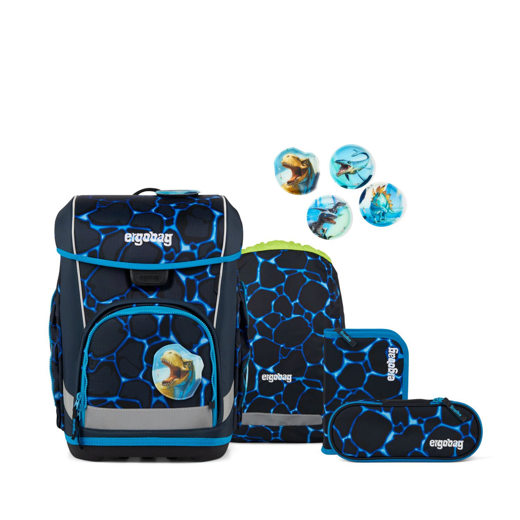 Ergobag Cubo light Schulranzen-Set, Bärassic Garden