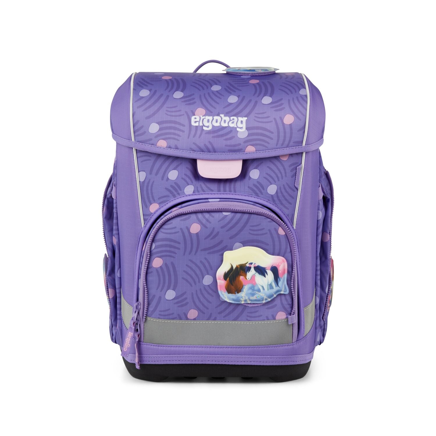 Ergobag Cubo light Schulranzen-Set, PonyBäradies