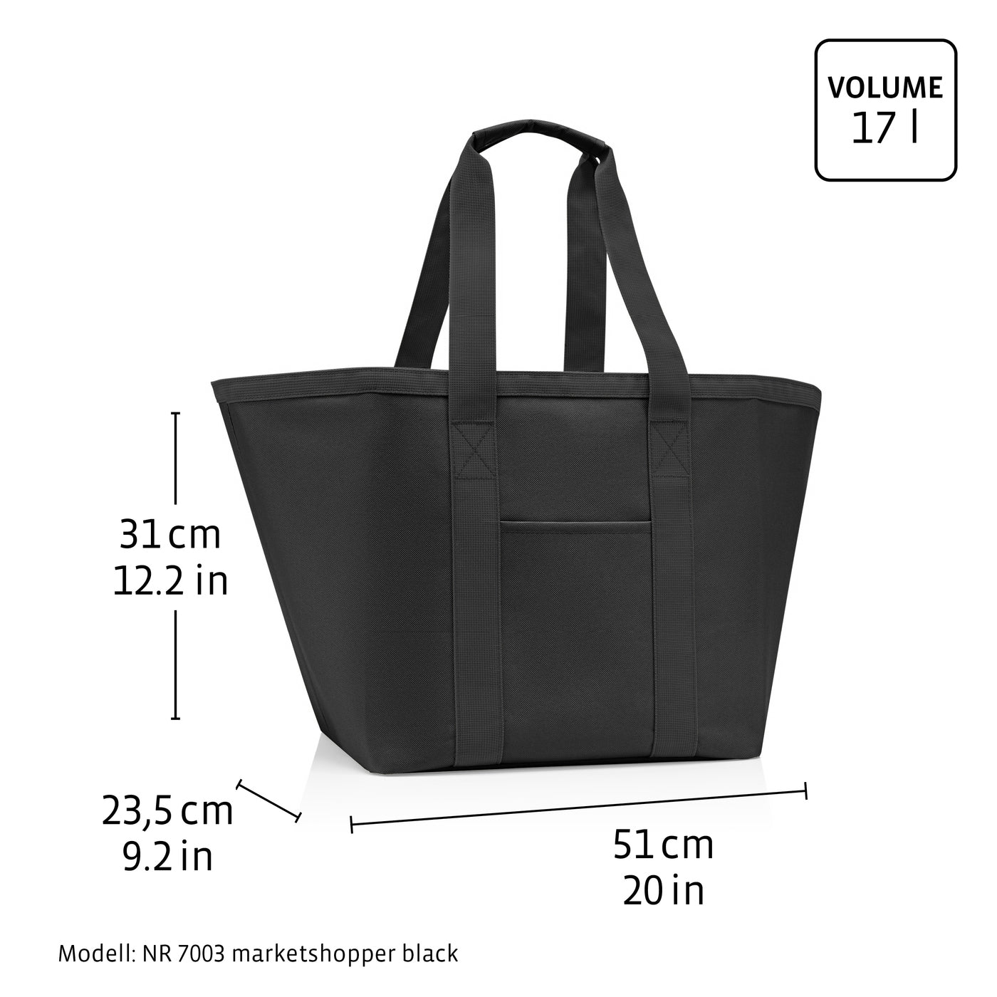 Reisenthel Marketshopper, Black – Produktansicht 7