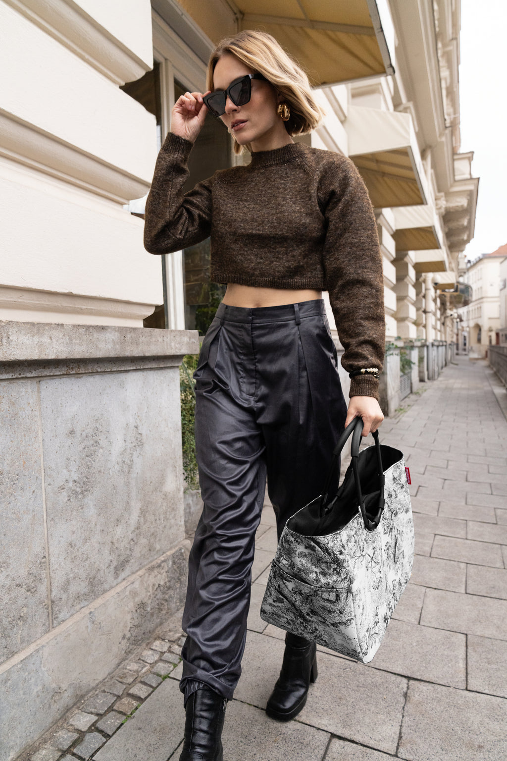 Reisenthel Loopshopper L, Jacquard Grey