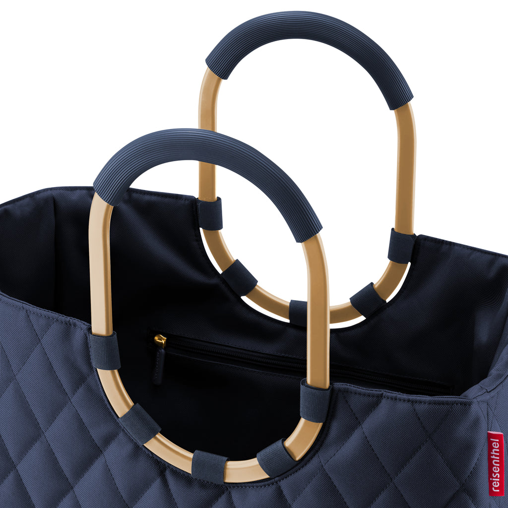 Reisenthel Loopshopper L, Rhombus Midnight Gold