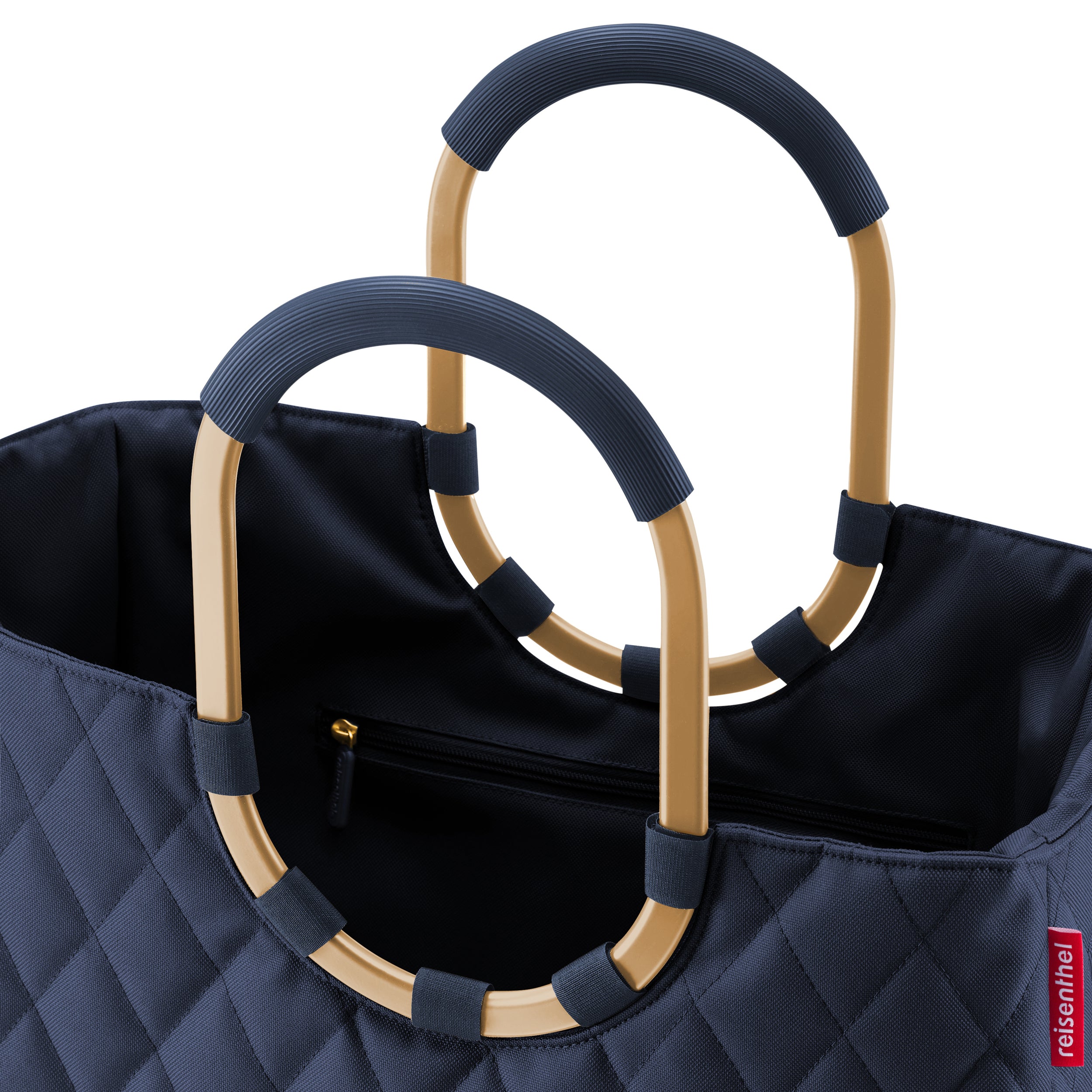 Reisenthel Loopshopper L, Rhombus Midnight Gold