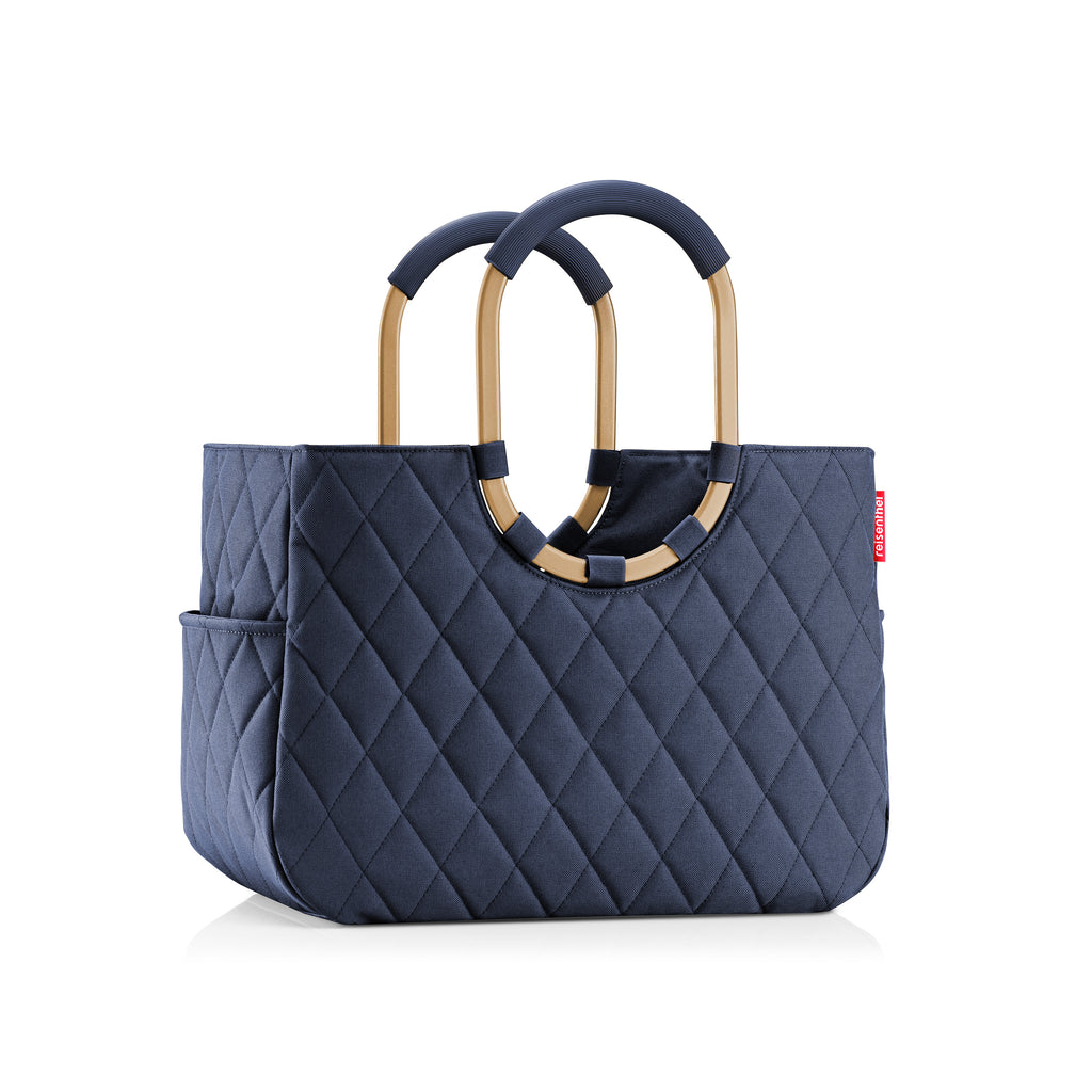 Reisenthel Loopshopper L, Rhombus Midnight Gold