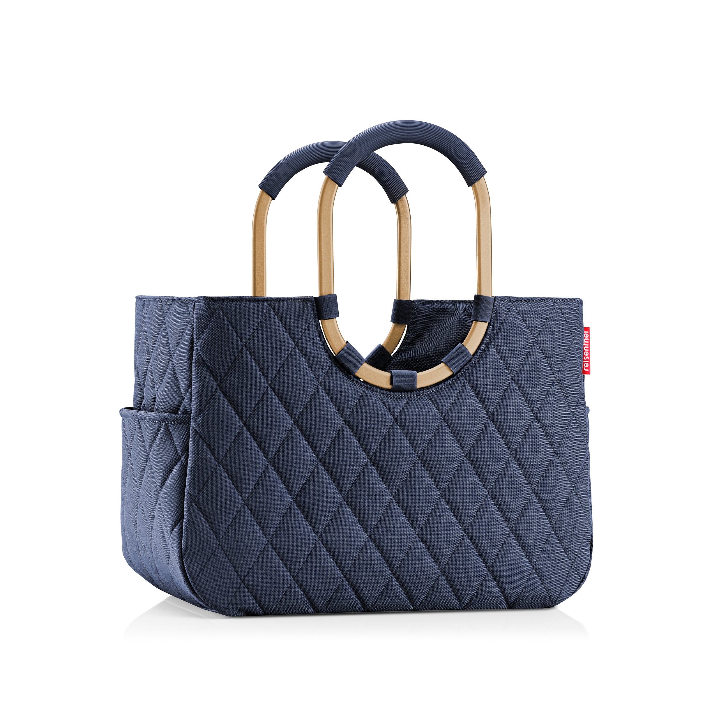 Reisenthel Loopshopper L, Rhombus Midnight Gold