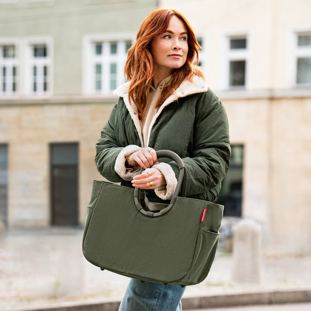 Reisenthel Loopshopper L, Cord Dark Matcha – Produktansicht 3