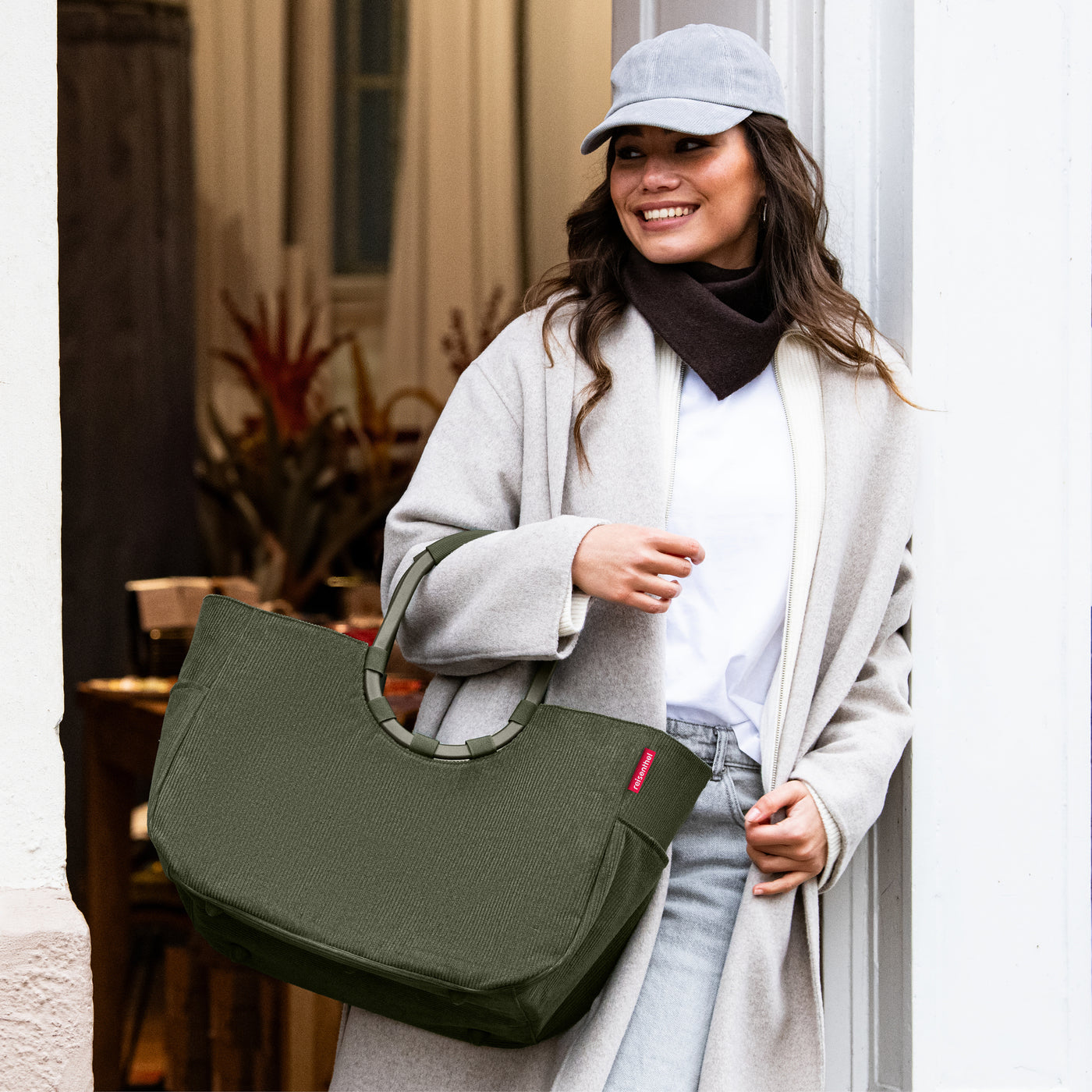 Reisenthel Loopshopper L, Cord Dark Matcha – Produktansicht 2