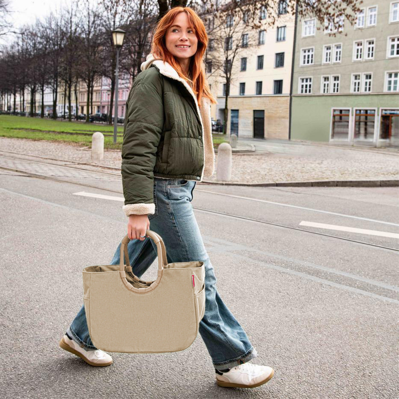 Reisenthel Loopshopper L, Cord Sand – Produktansicht 2