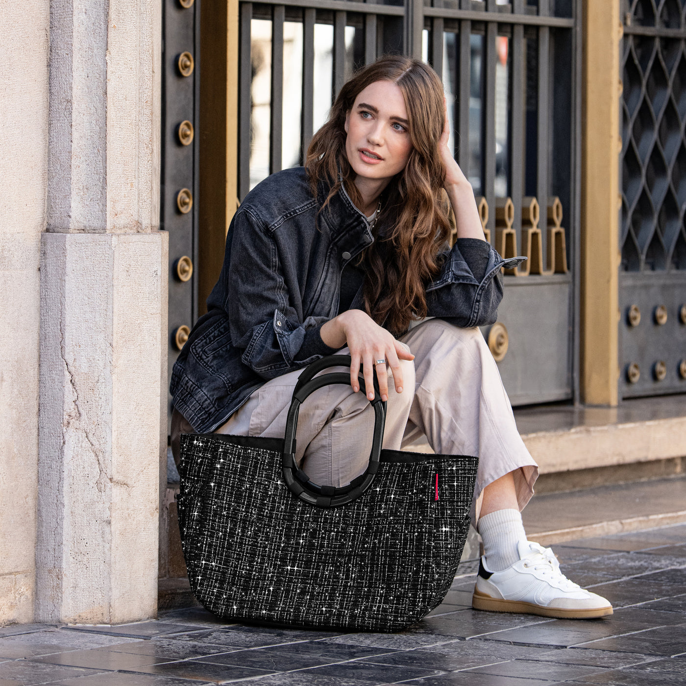 Reisenthel Loopshopper L, Bouclé Black – Produktansicht 3