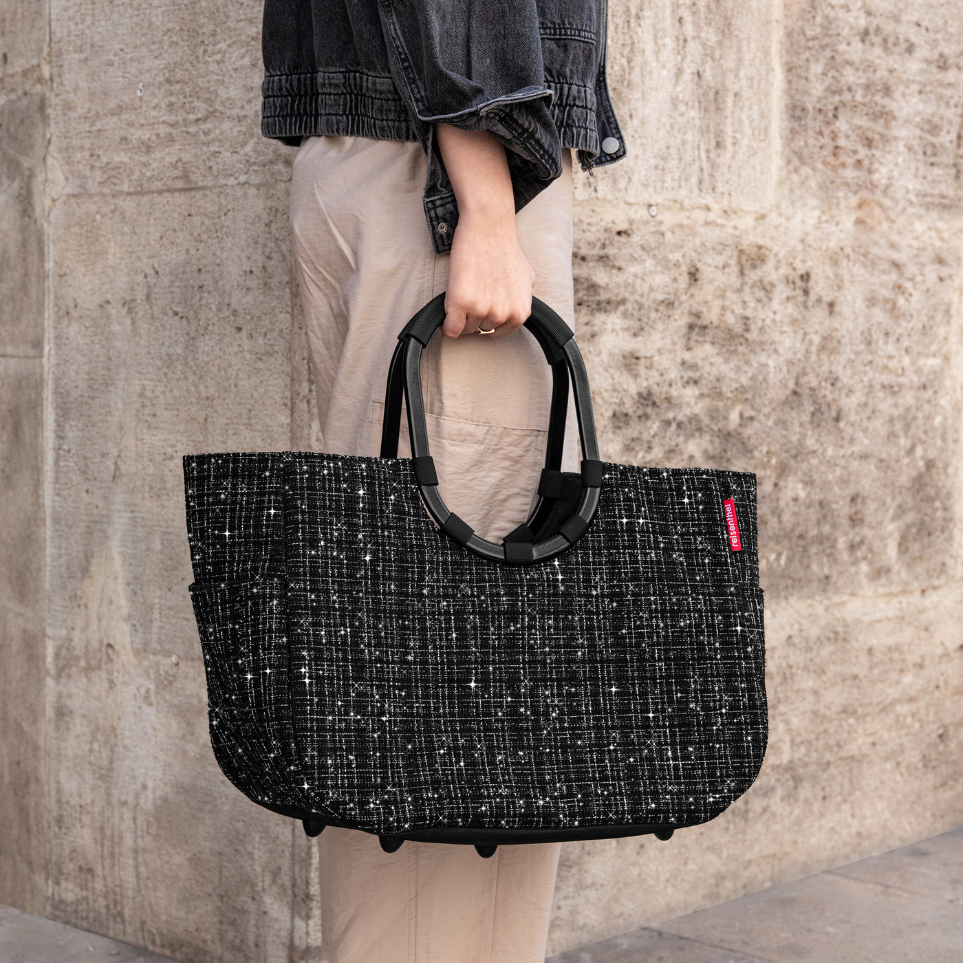 Reisenthel Loopshopper L, Bouclé Black – Produktansicht 2
