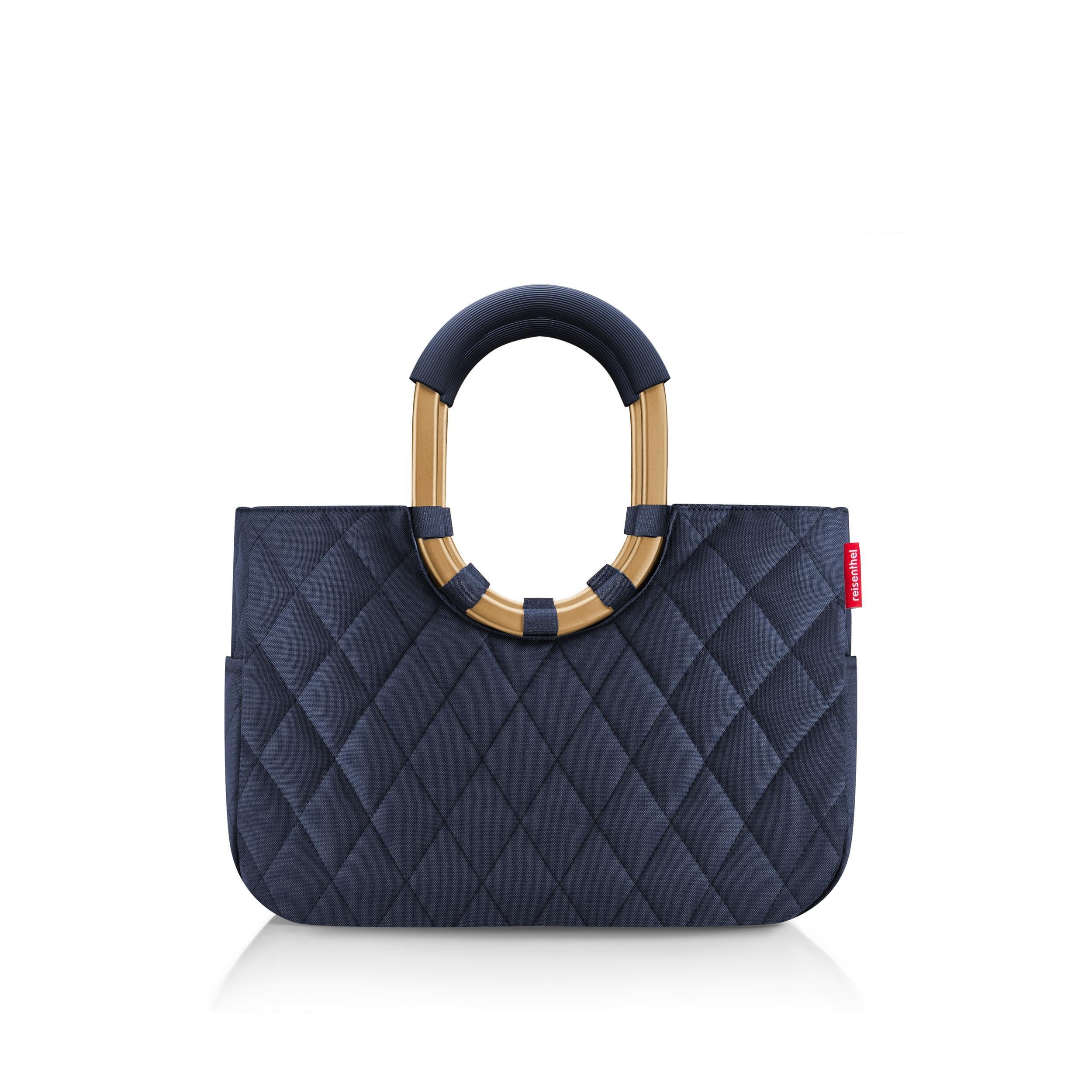 Reisenthel Loopshopper M, Rhombus Midnight Gold