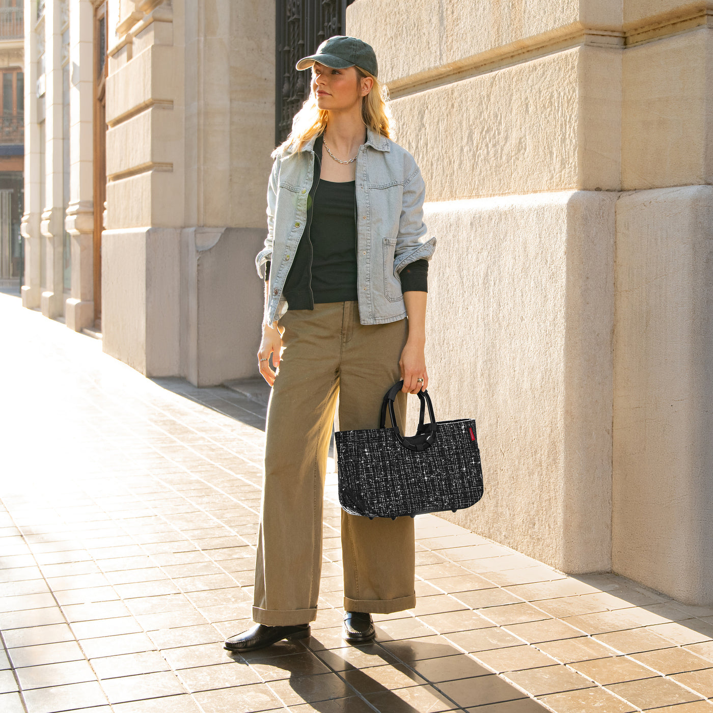 Reisenthel Loopshopper M, Bouclé Black – Produktansicht 3