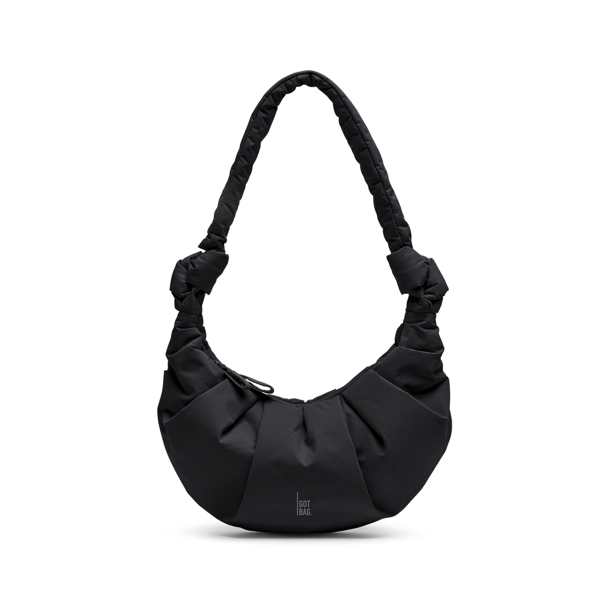 GOT BAG PLEAT MOON BAG SMALL, black monochrome – Produktansicht