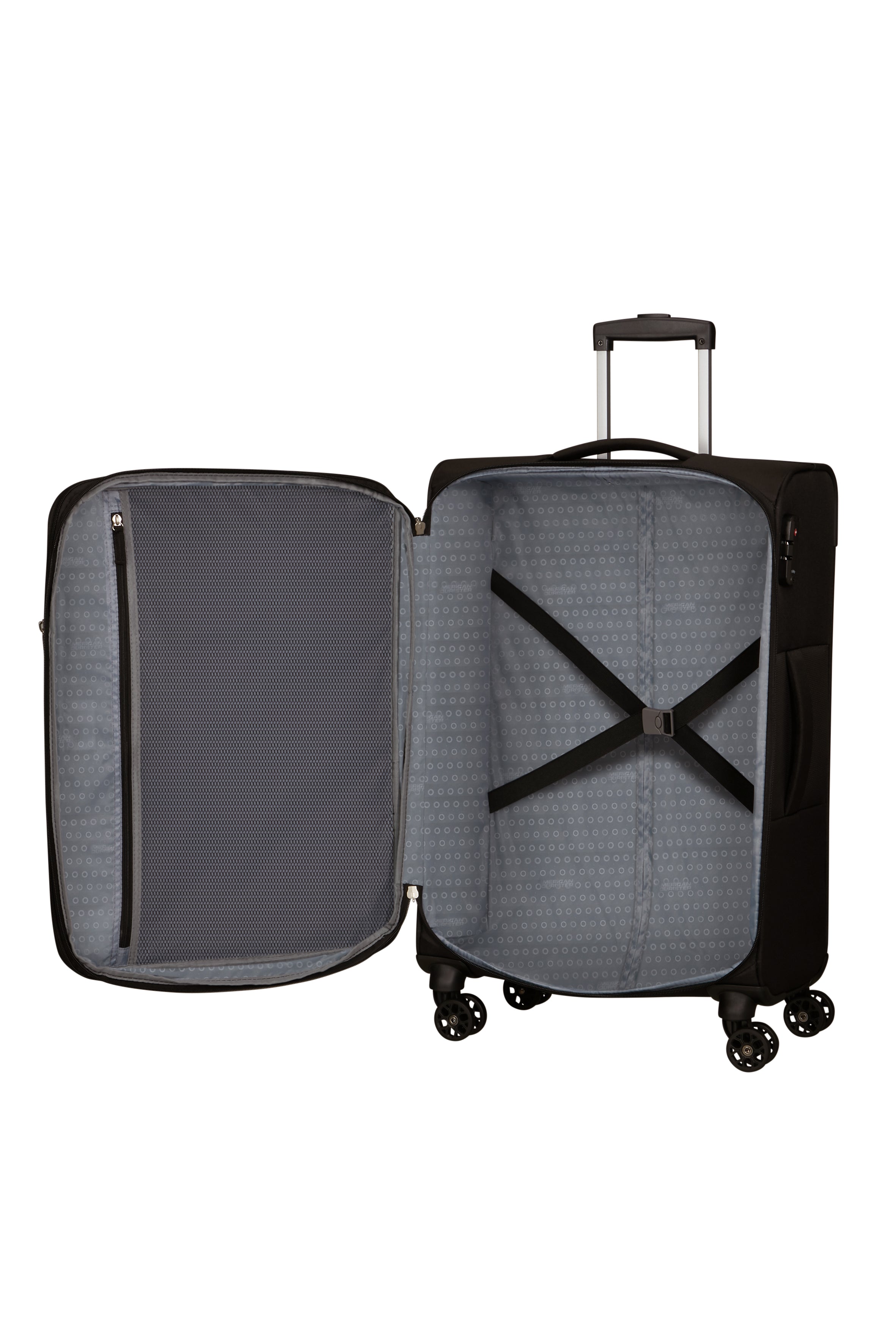 American Tourister DEEP DIVE 4w Trolley M erw., Black/Grey