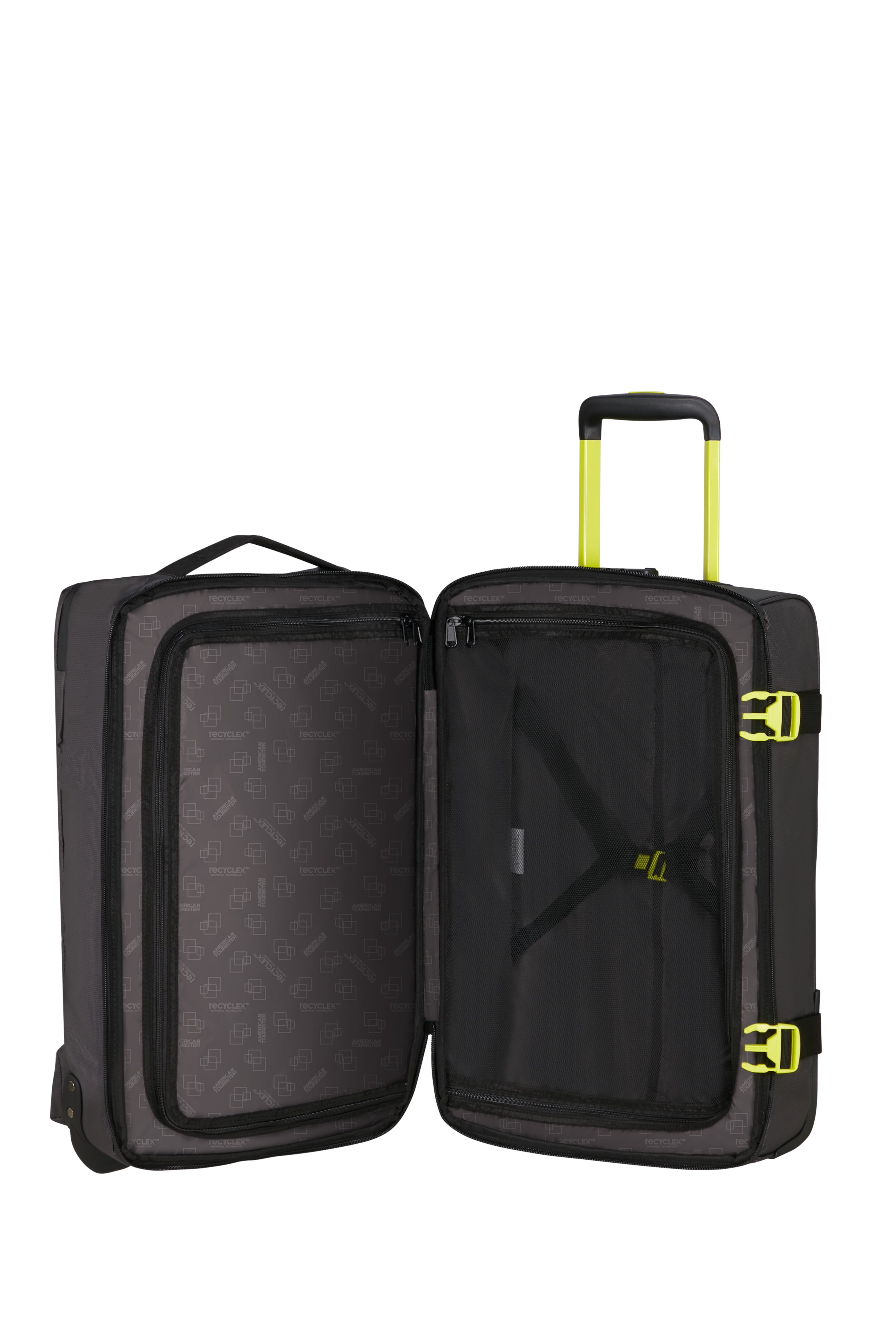 American Tourister URBAN TRACK DUFFLE/WH COATED S, Black/Lime