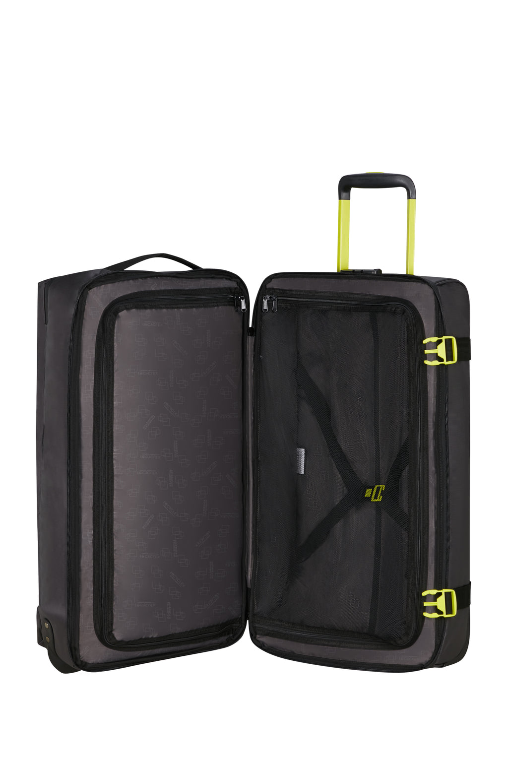 American Tourister URBAN TRACK DUFFLE/WH COATED M, Black/Lime