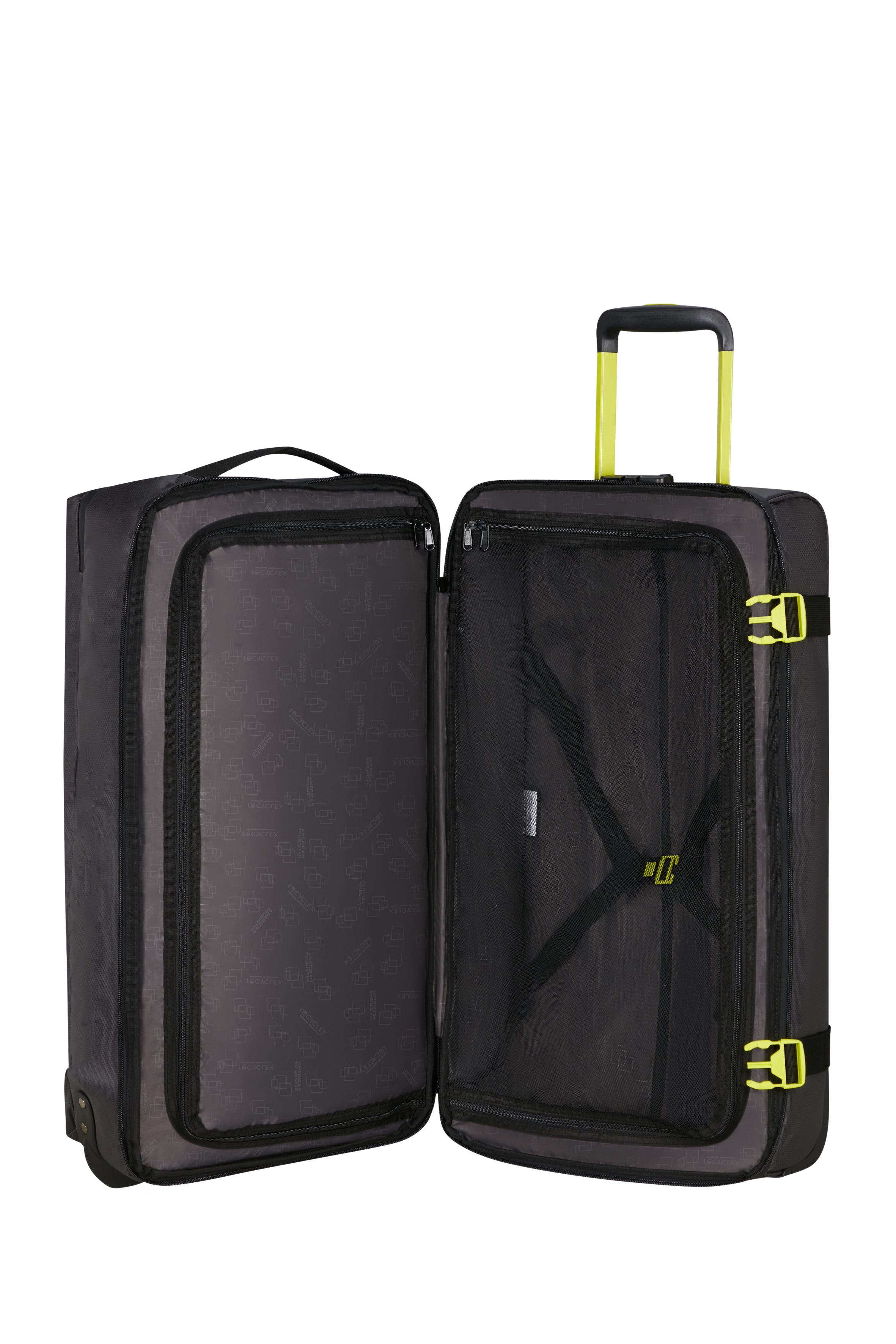American Tourister URBAN TRACK DUFFLE/WH COATED M, Black/Lime