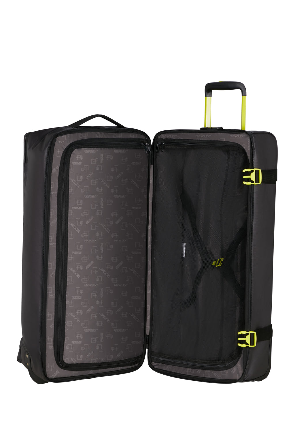 American Tourister URBAN TRACK DUFFLE/WH COATED L, Black/Lime