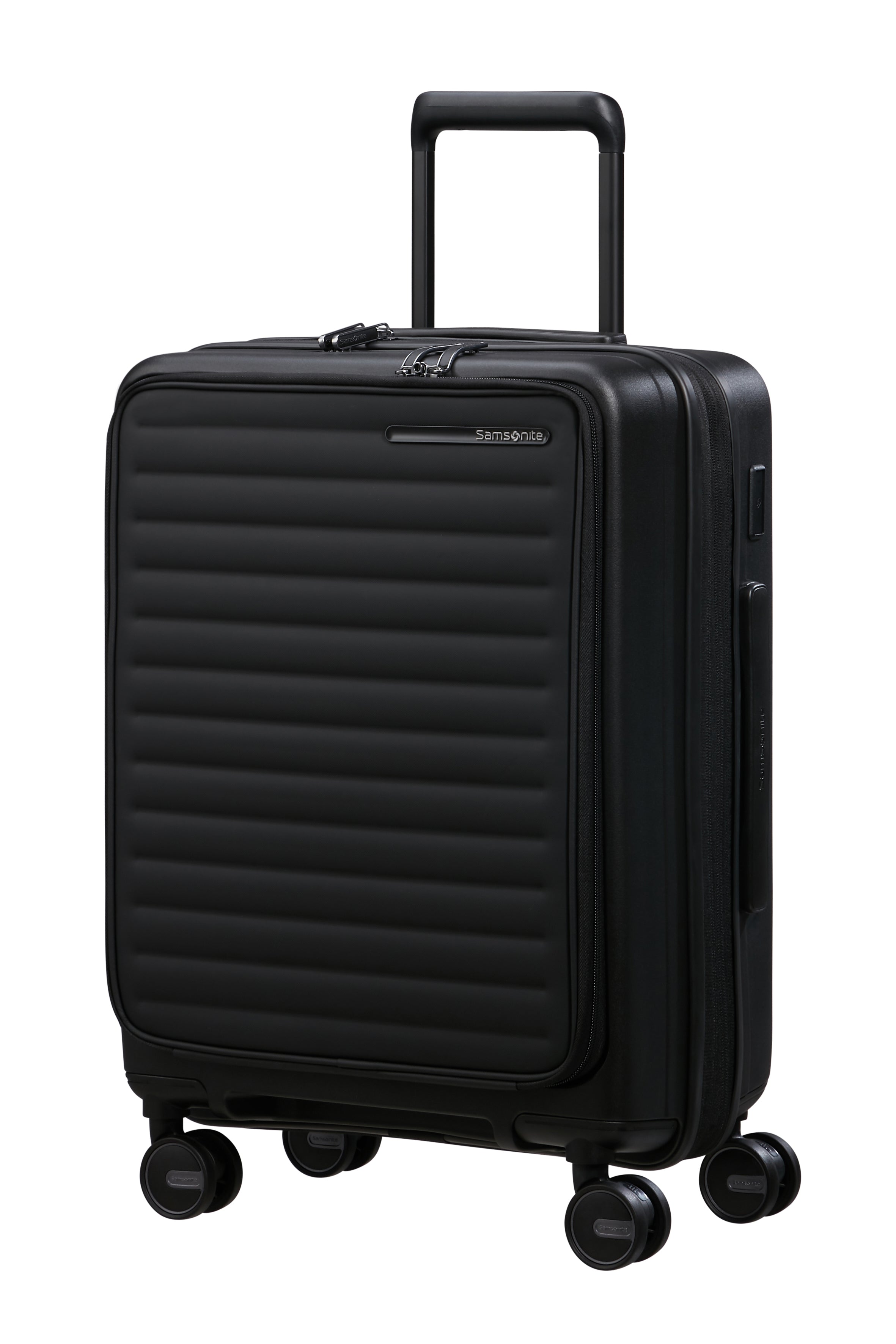 Samsonite RESTACKD Trolley S mit Vortasche, BLACK