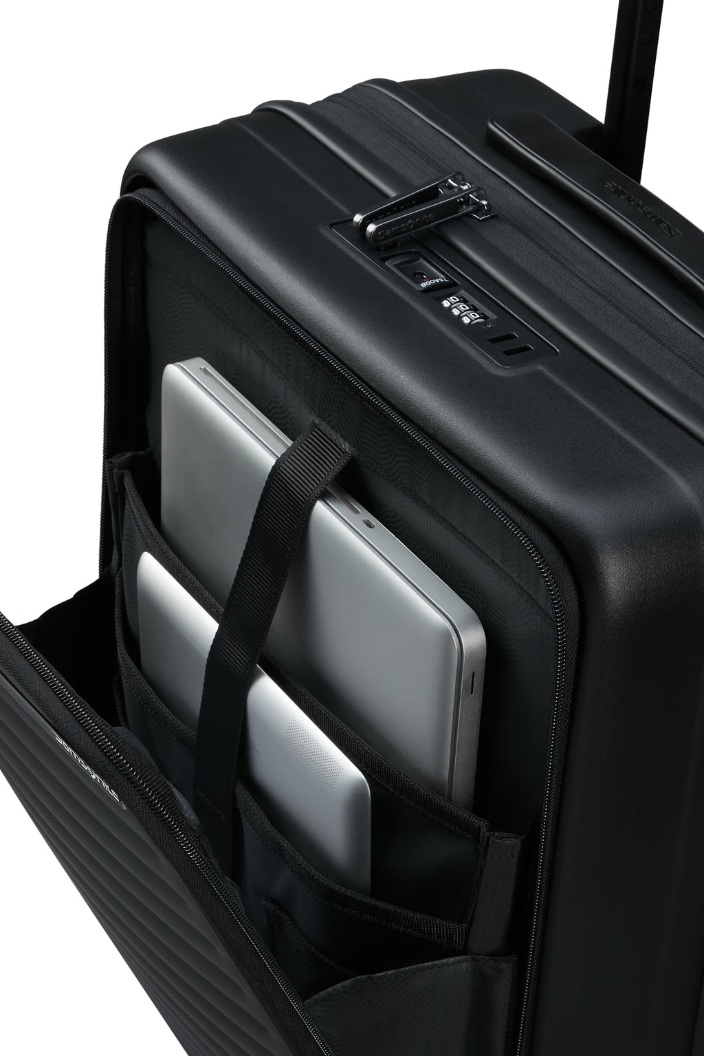 Samsonite RESTACKD Trolley S mit Vortasche, BLACK