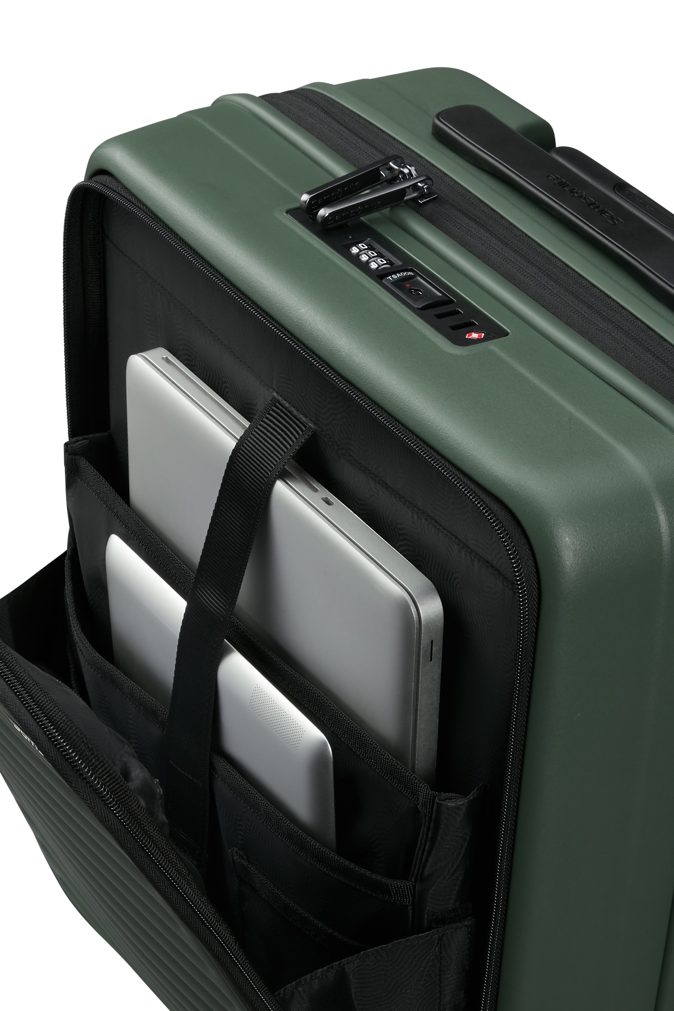 Samsonite RESTACKD Trolley S mit Vortasche, SAGE