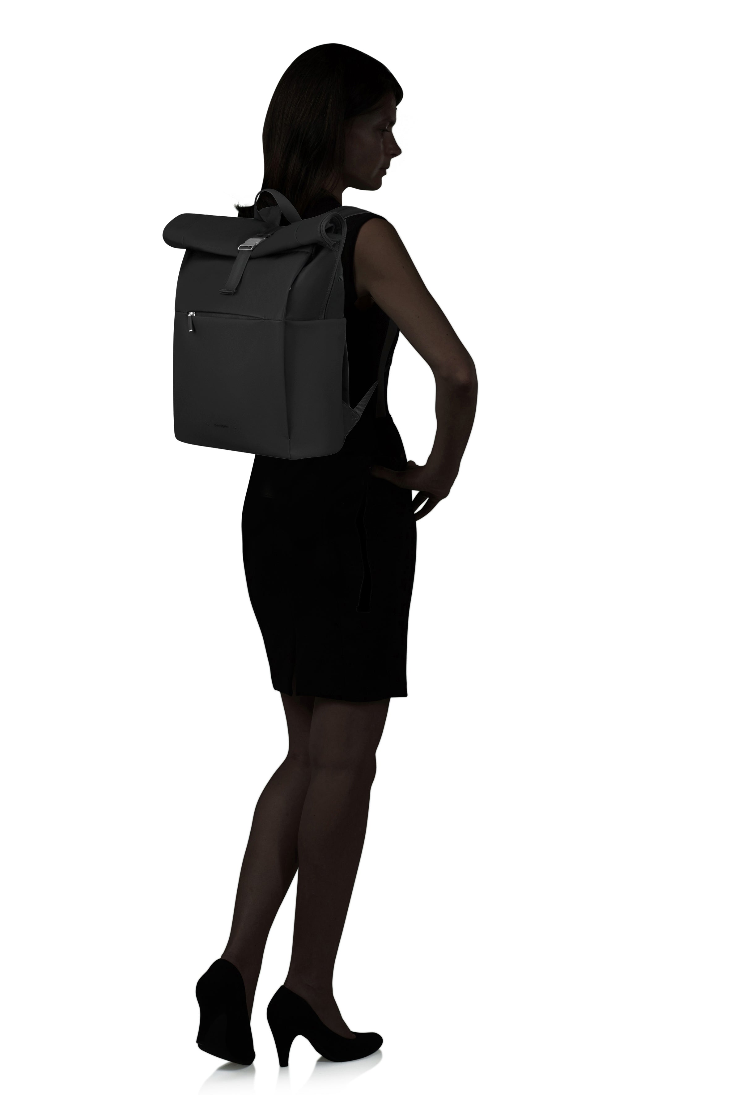 Samsonite 4PACK RUCKSACK ROLLTOP BP 15.6", BLACK