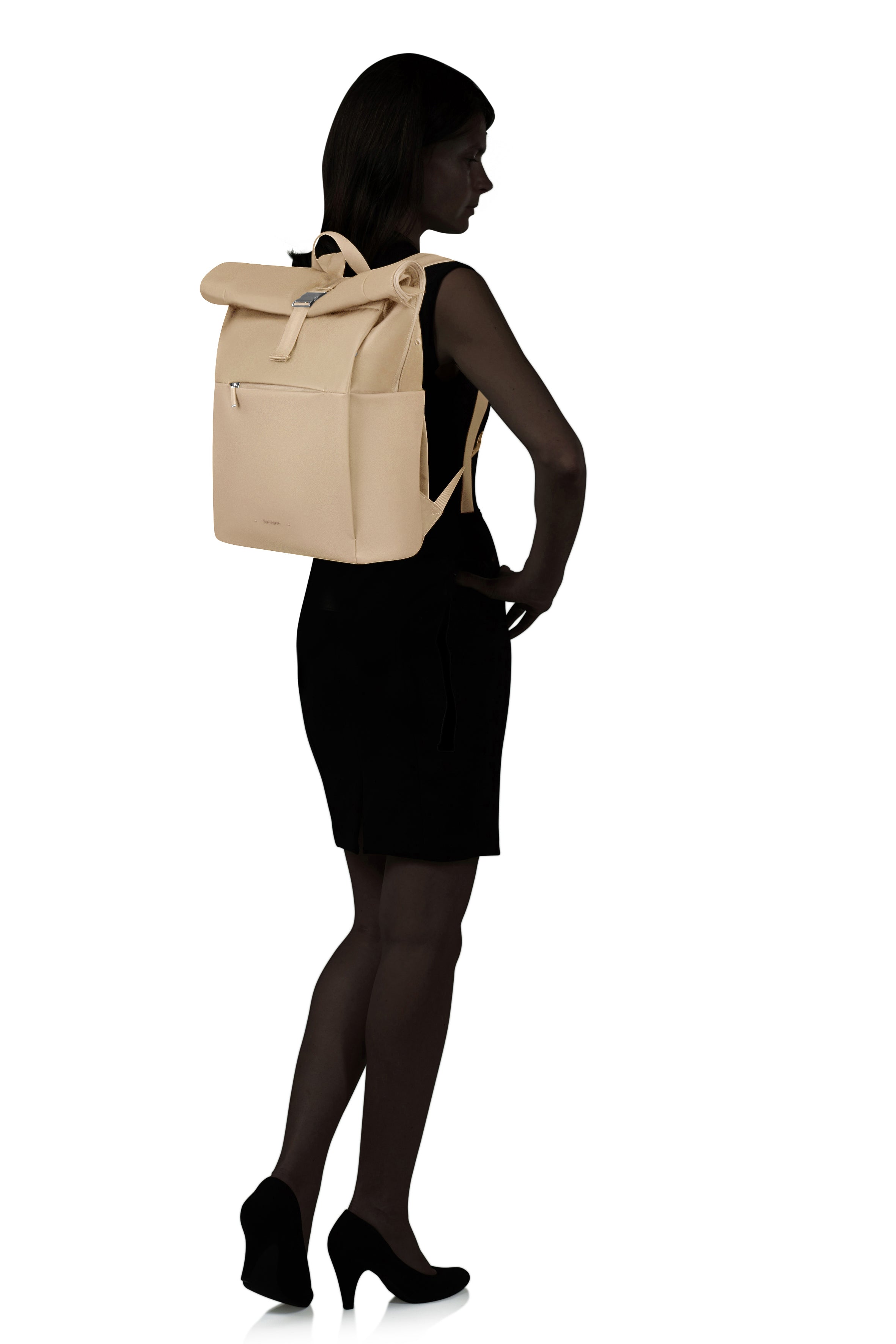 Samsonite 4PACK RUCKSACK ROLLTOP BP 15.6", SAND