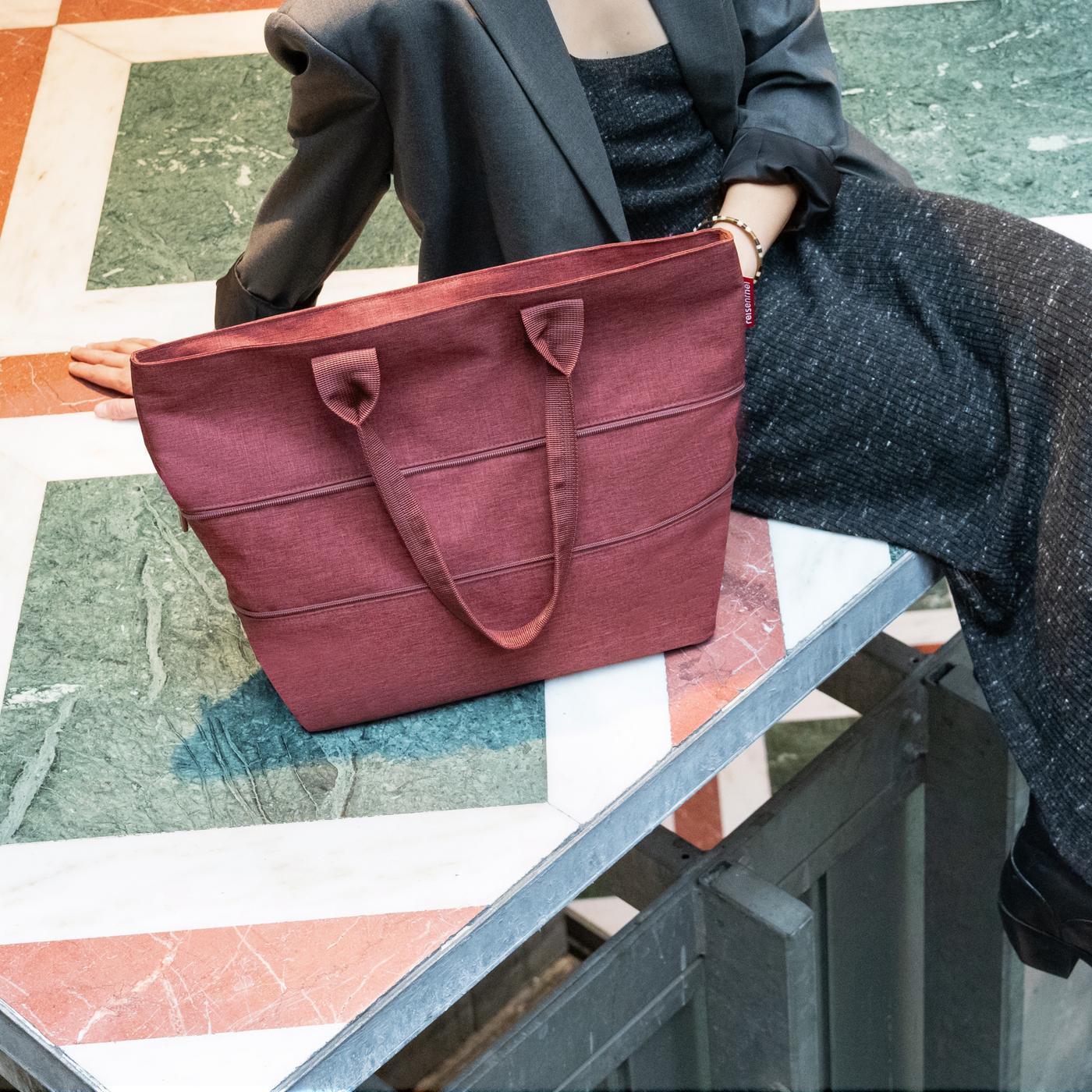 Reisenthel Shopper E1, Twist Maroon – Produktansicht 2