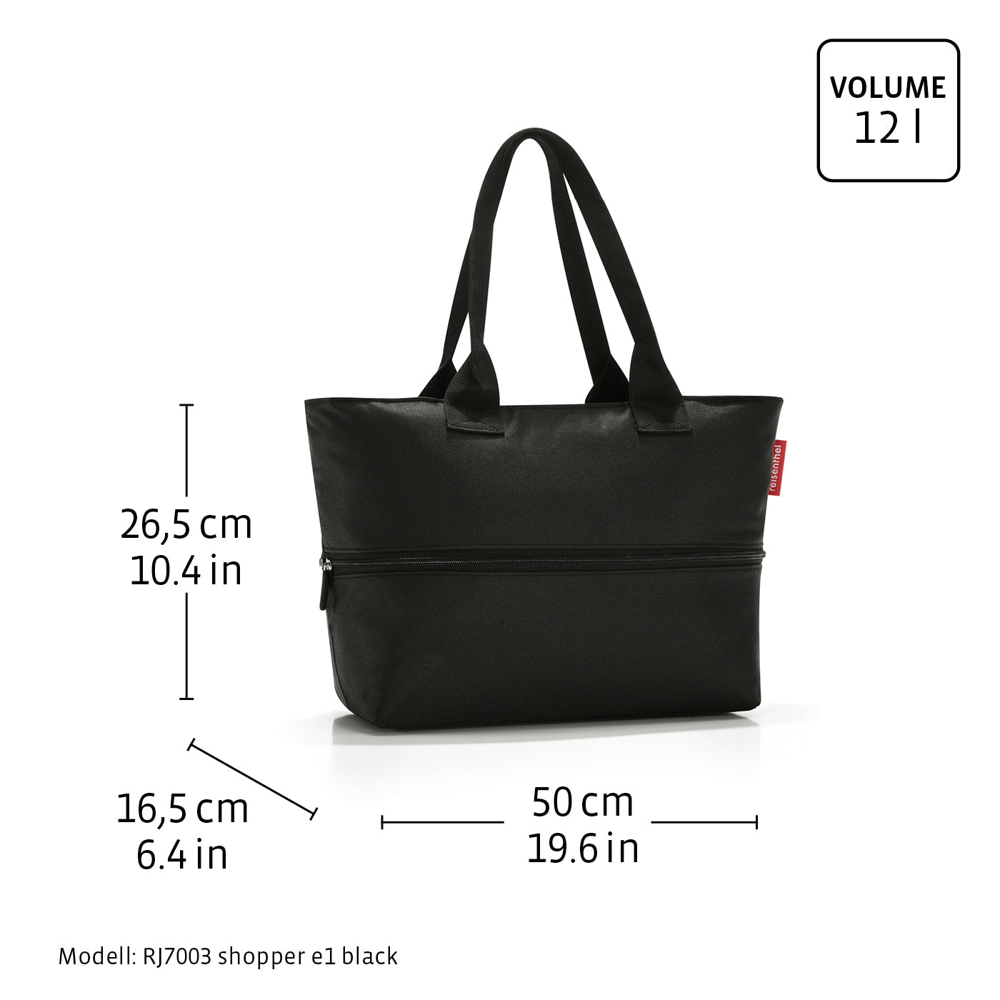 Reisenthel Shopper E1, Twist Maroon – Produktansicht 7