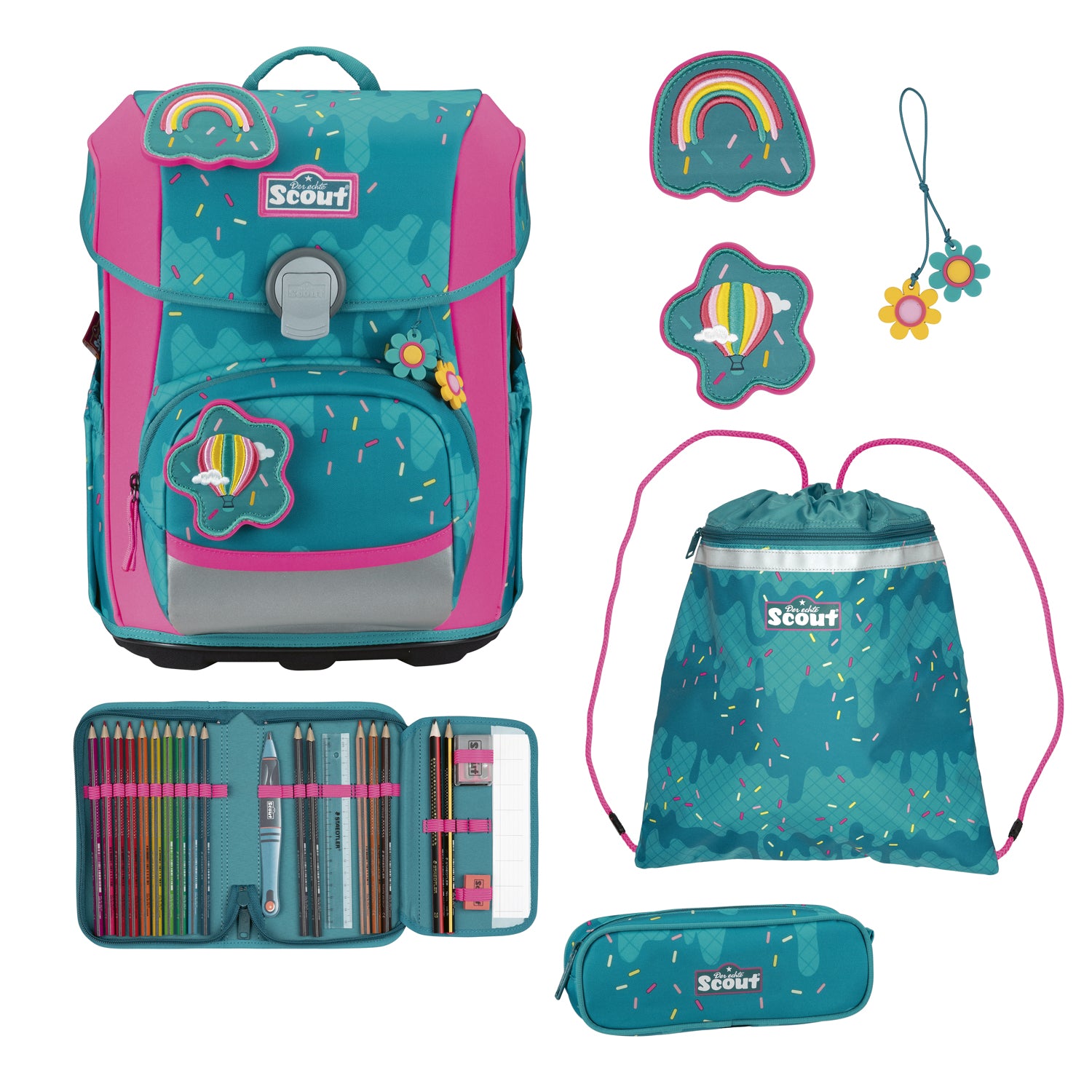 Scout Neo Schulranzen-Set, Happy Confetti