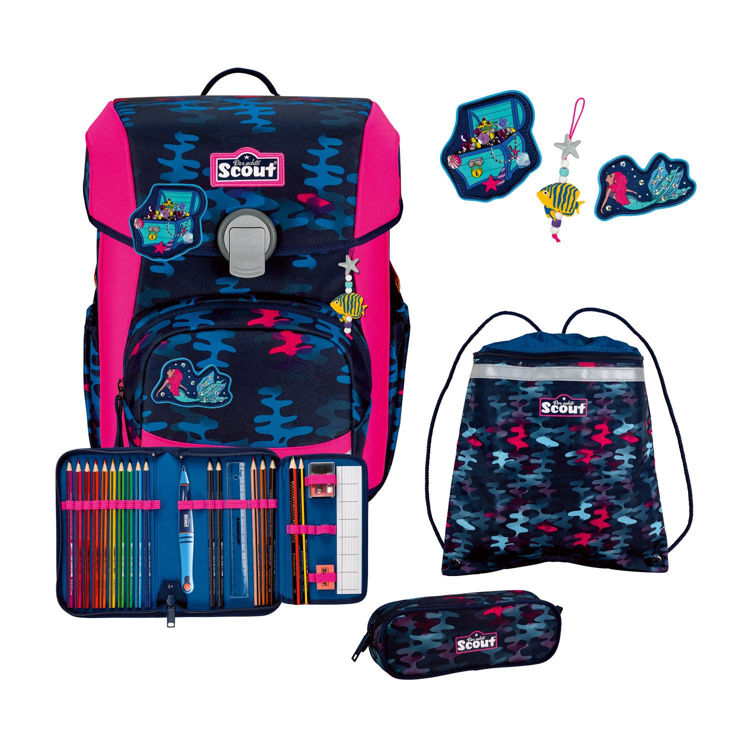 Scout Neo Schulranzen-Set, Magic Sea
