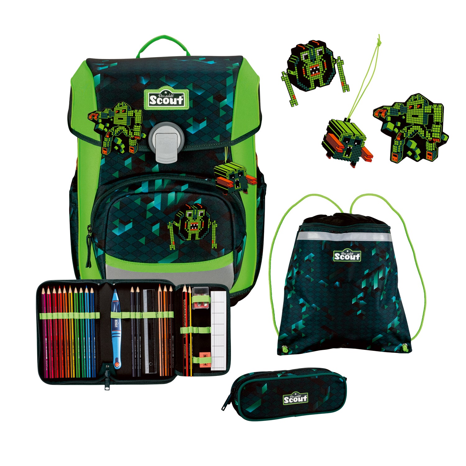 Scout Neo Schulranzen-Set, Cubes