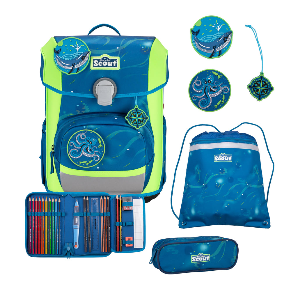 Scout Neo Schulranzen-Set, Deep Sea