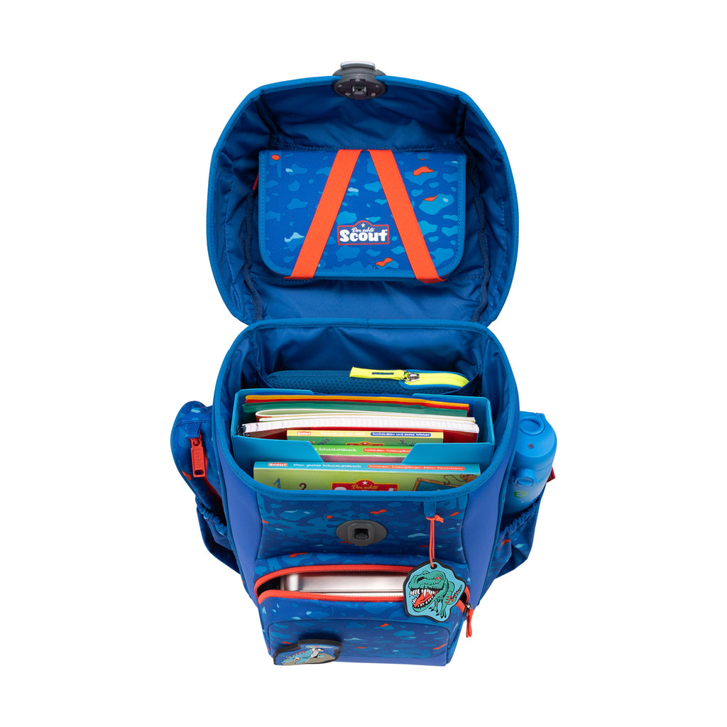 Scout Neo Schulranzen-Set, Blue Dino