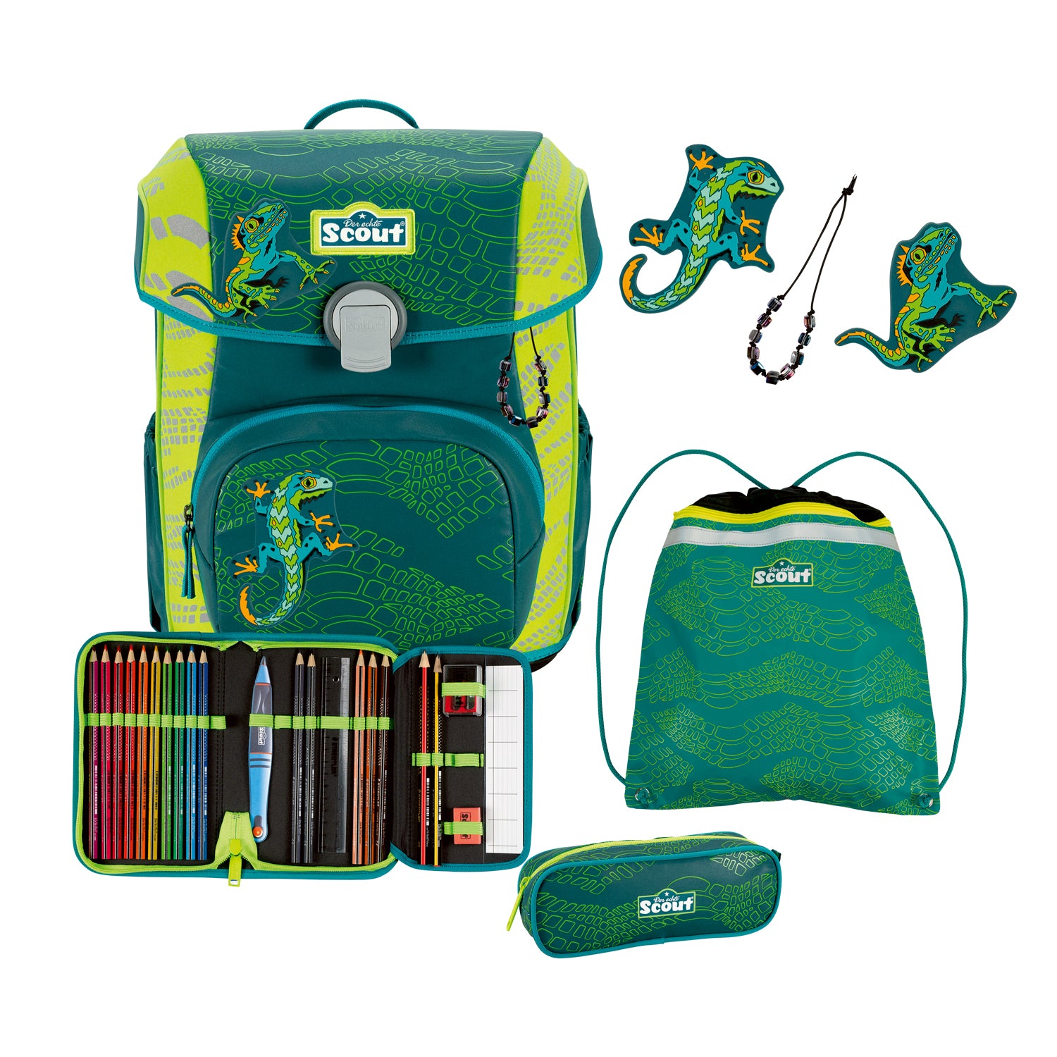Scout Neo Schulranzen-Set, Lizard