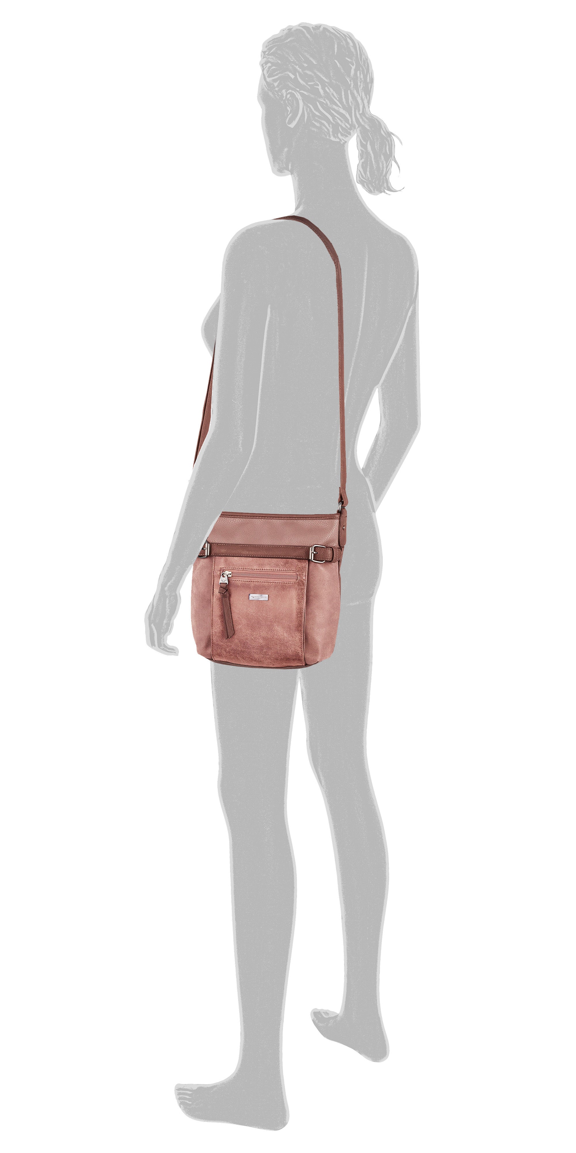 Tom Tailor JUNA Umhängetasche S, Rosa – Ansicht 1