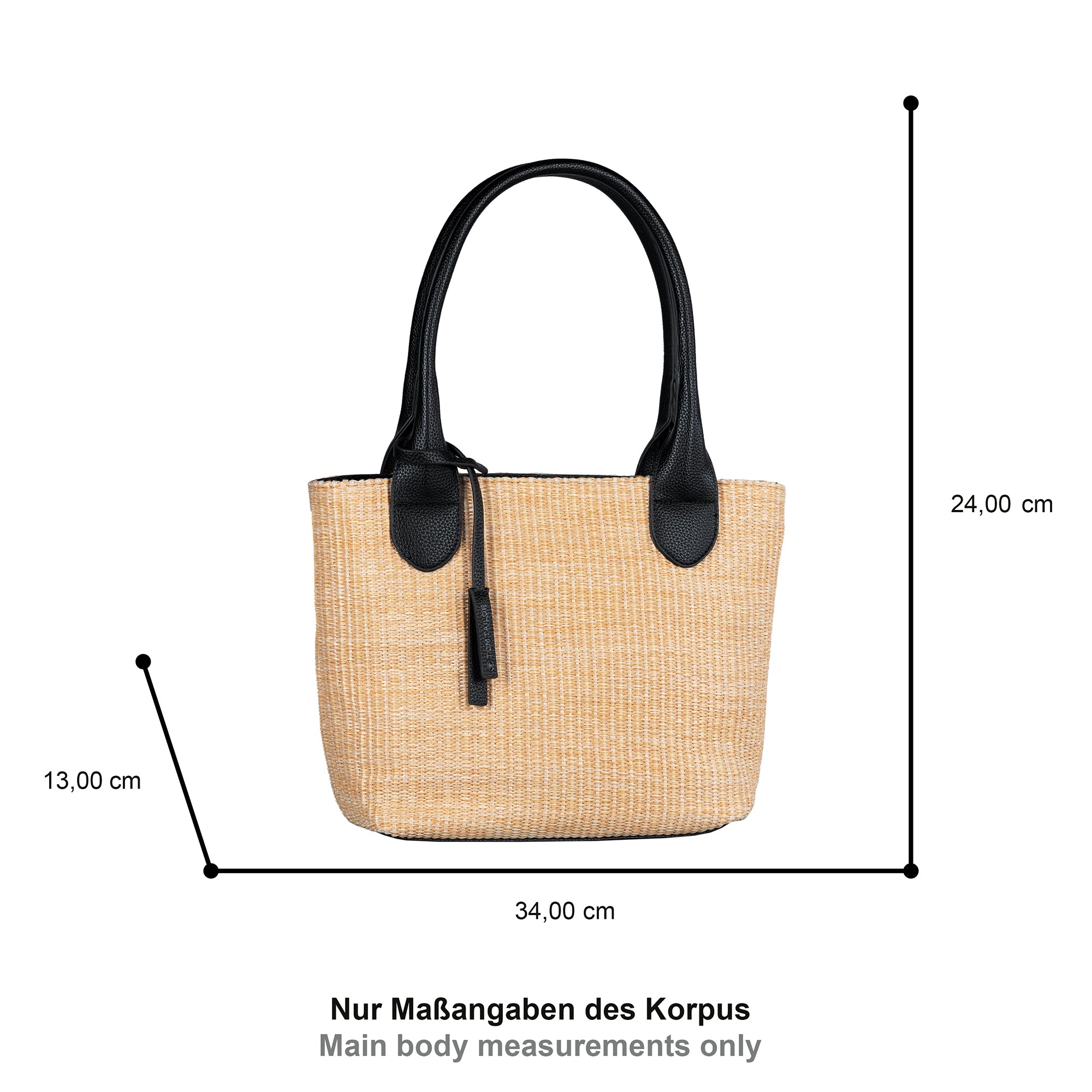 Tom Tailor Sharon Shopper, Schwarz – Ansicht 1